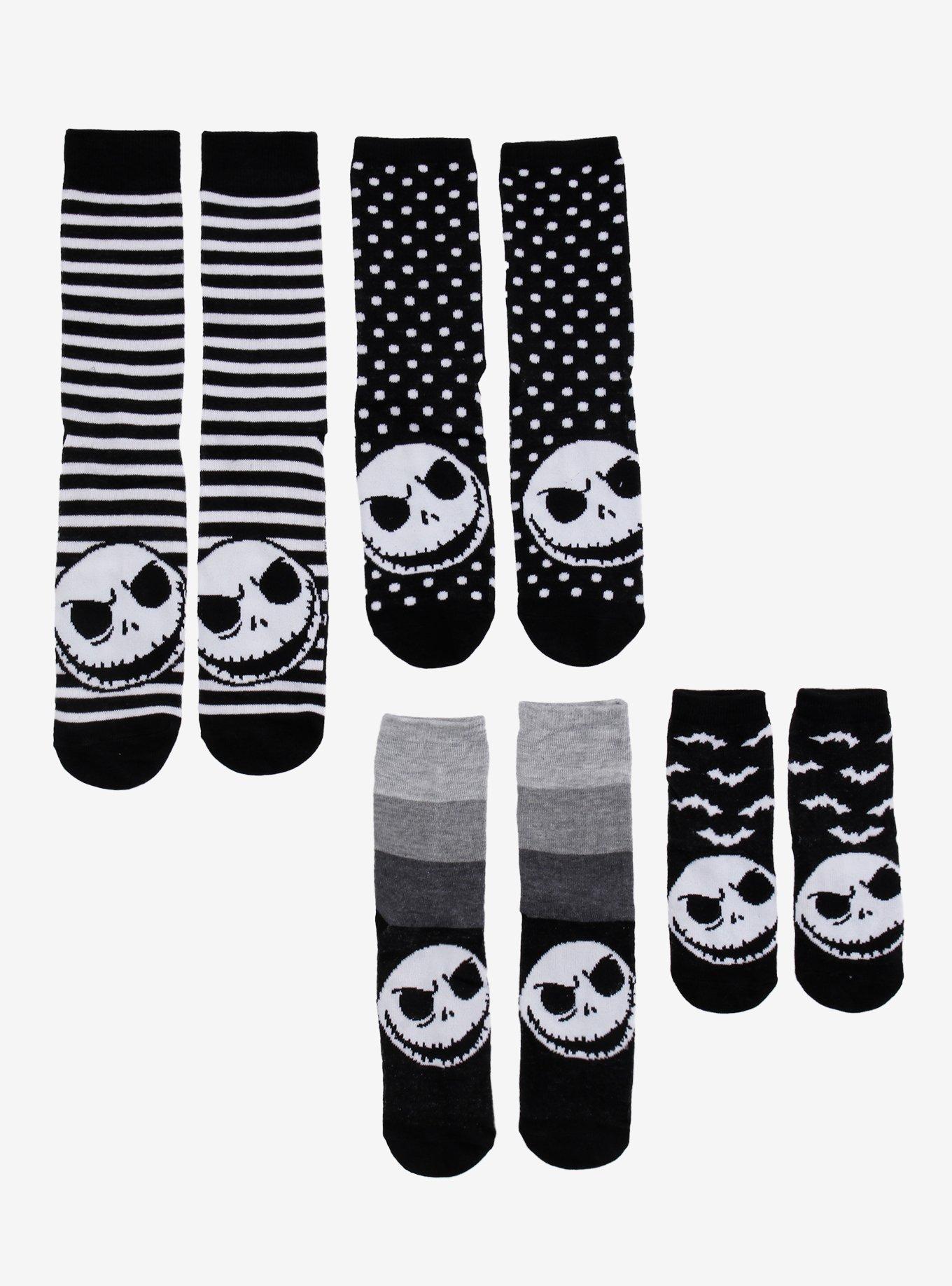 The Nightmare Before Christmas Jack Family Sock Set 4 Pair, , hi-res