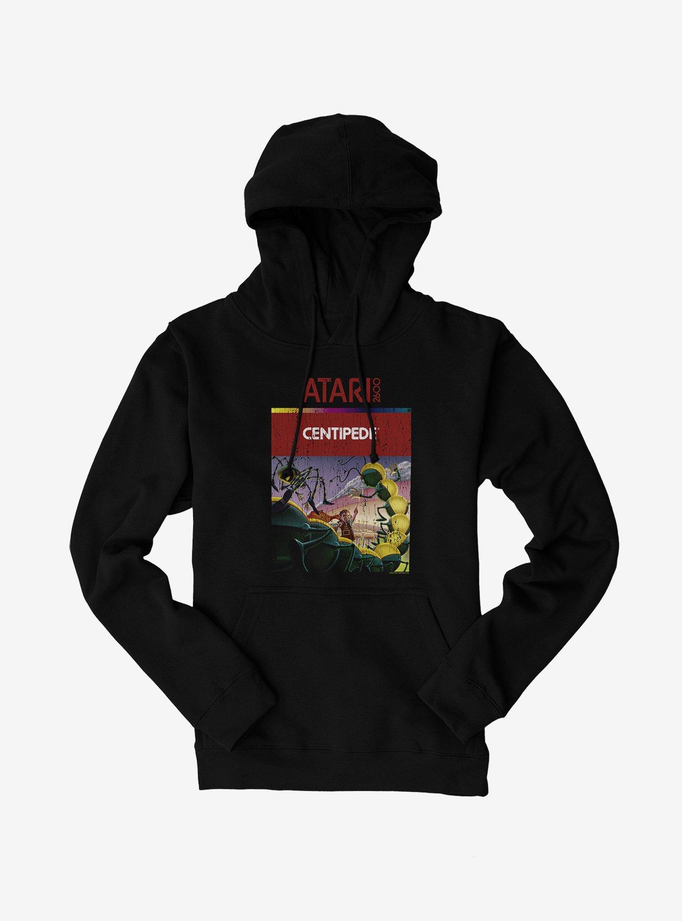 Atari Centipede Vintage Box Art Hoodie, BLACK, hi-res