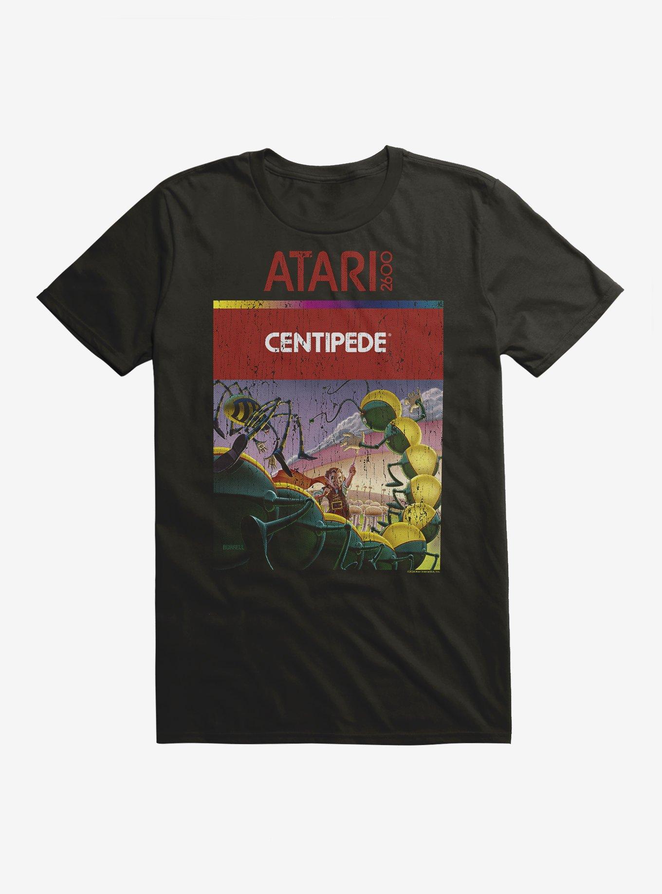 Atari Centipede Vintage Box Art T-Shirt, BLACK, hi-res