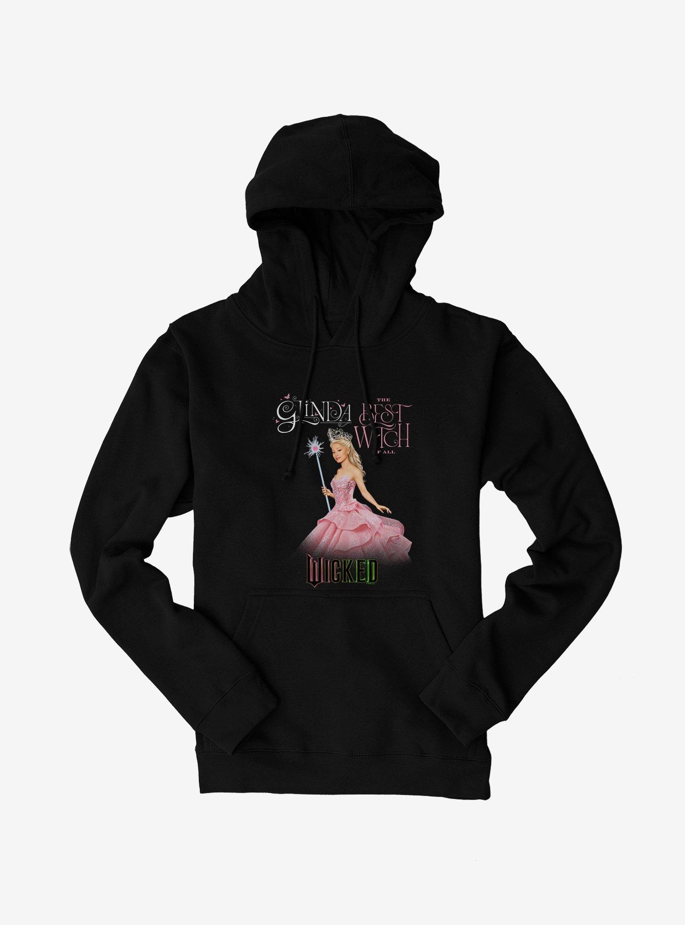 Wicked Glinda Best Witch Of All Hoodie, BLACK, hi-res