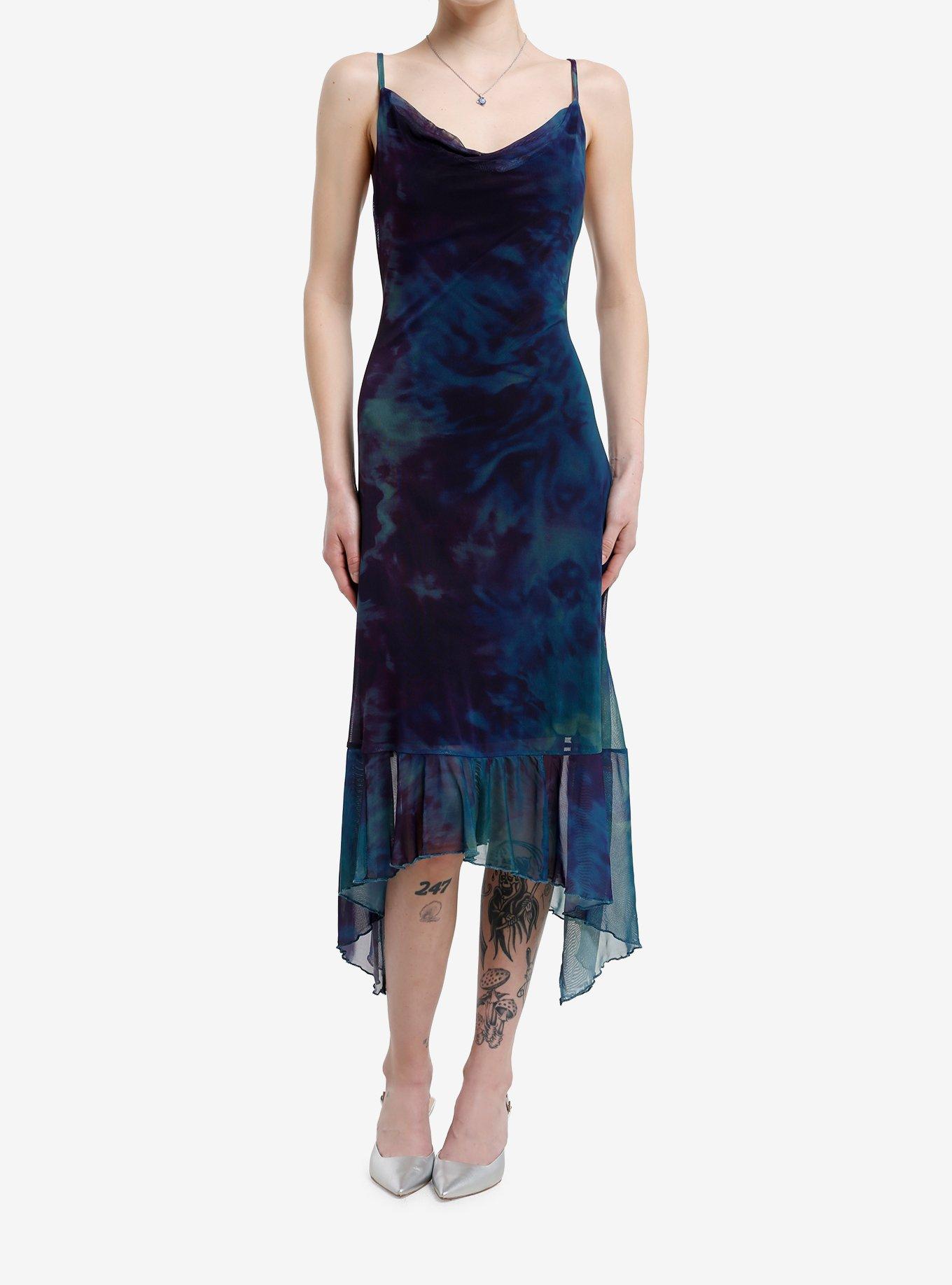 blue watercolor dress The Kathleen Dress in Blue Watercolor Floral