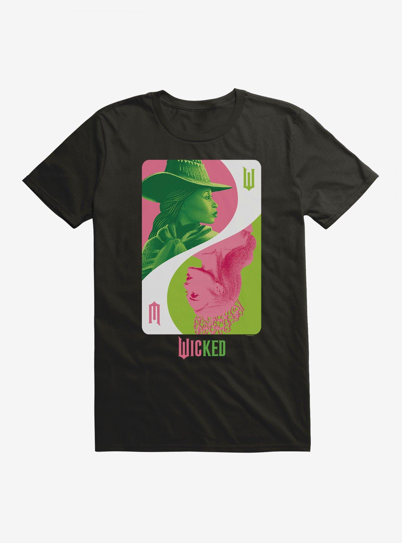 Wicked Playing Card Elphaba & Glinda T-Shirt, , hi-res