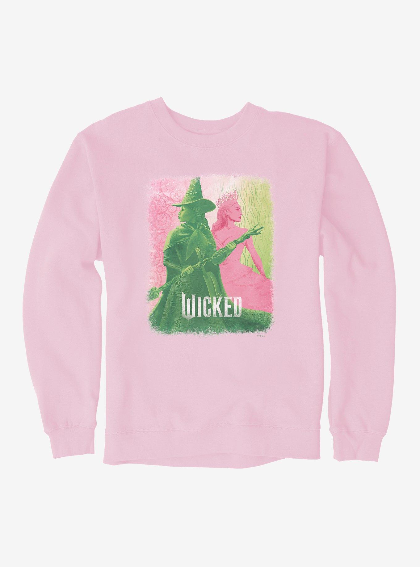 Wicked Elphaba & Glinda Sweatshirt, LIGHT PINK, hi-res