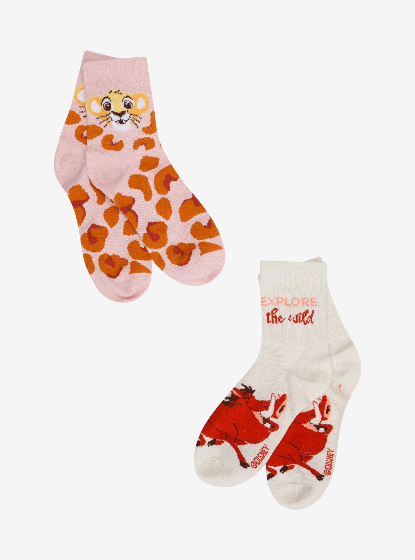 Disney The Lion King Character Crew Socks 2 Pair, , hi-res