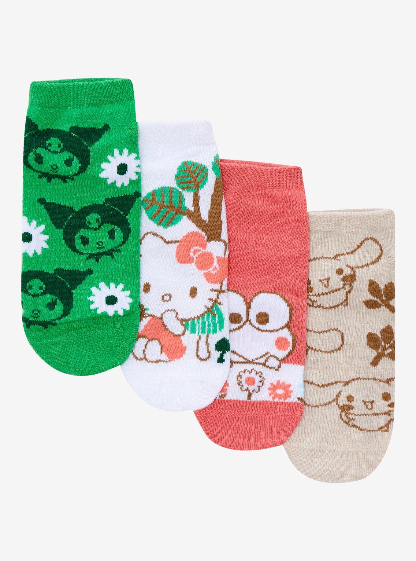 Hello Kitty And Friends Floral No-Show Socks 5 Pair, , hi-res