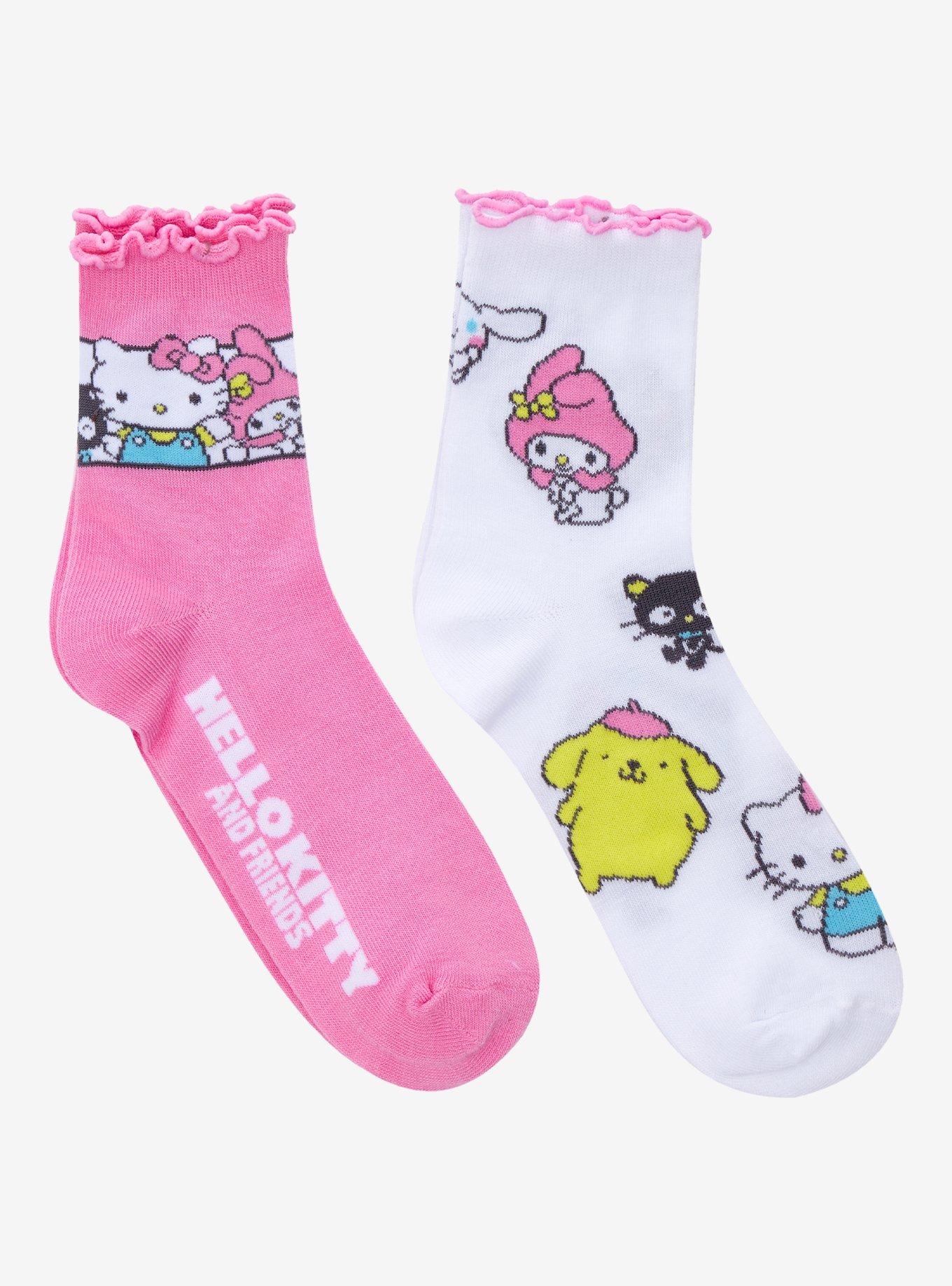 Hello Kitty And Friends Lettice Trim Ankle Socks 2 Pair, , hi-res