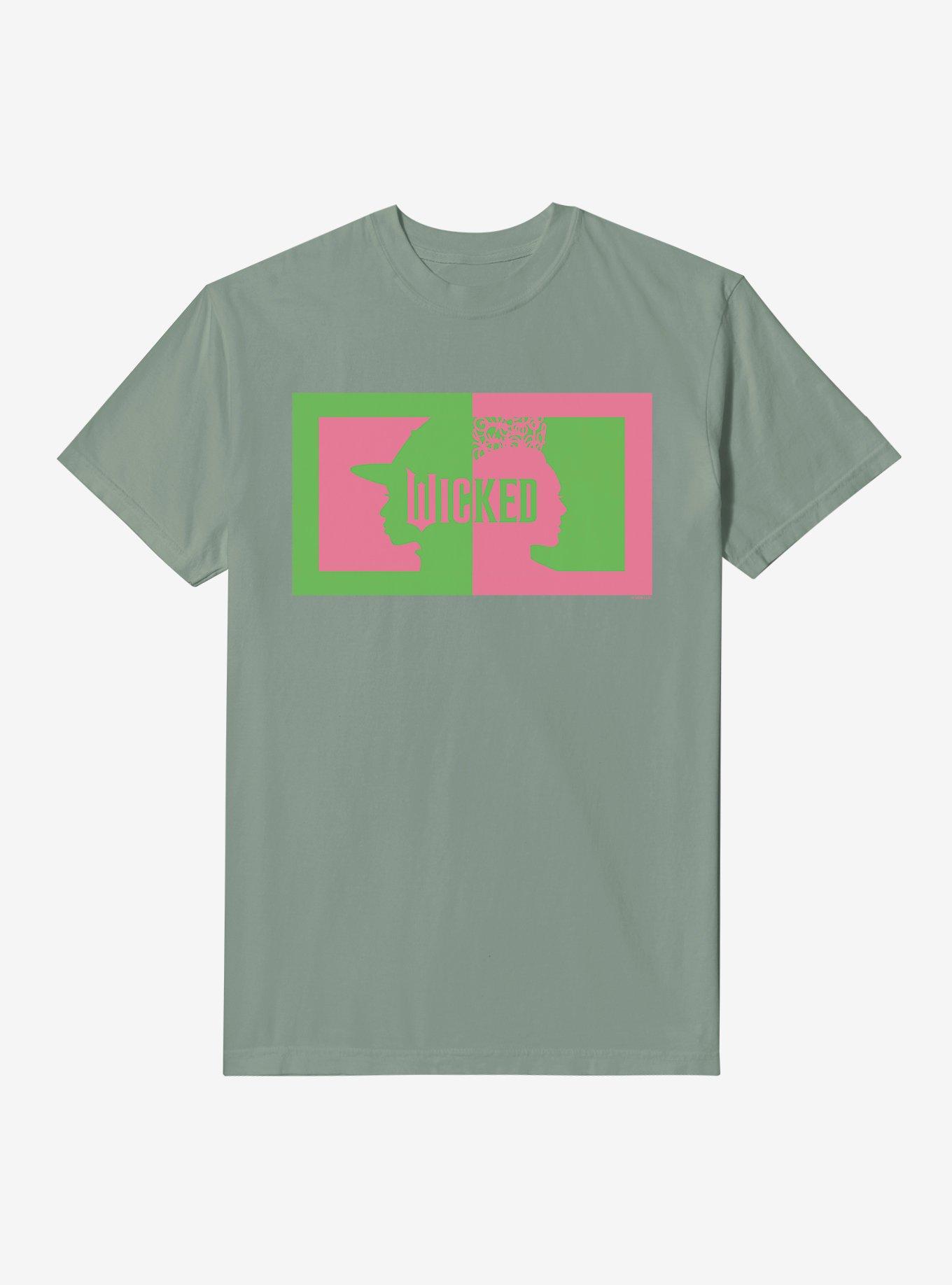 COMFORTCOLORS Wicked Split Title Elphaba & Glinda Garment Dye T-Shirt