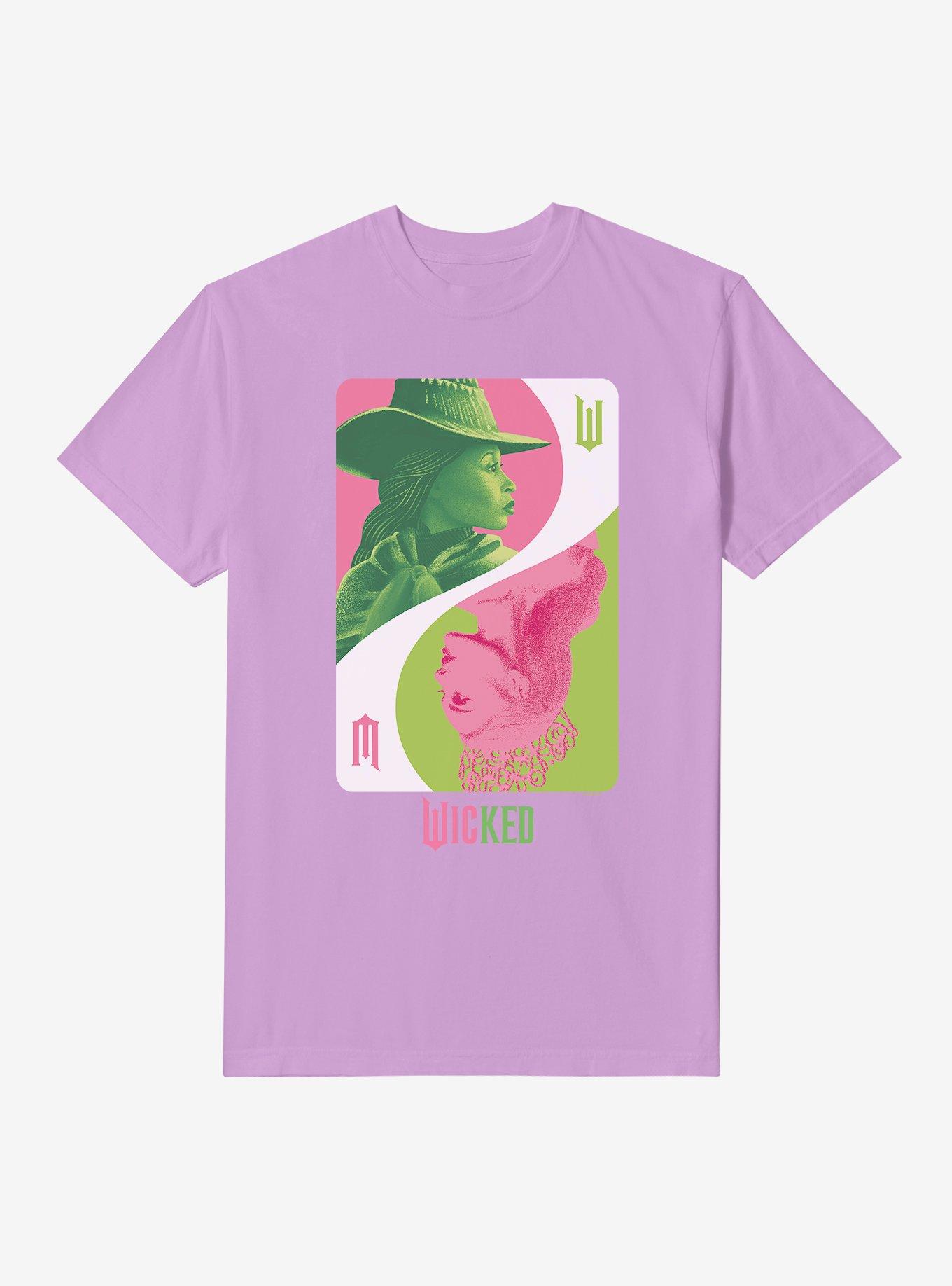 COMFORTCOLORS Wicked Playing Card Elphaba & Glinda Garment Dye T-Shirt