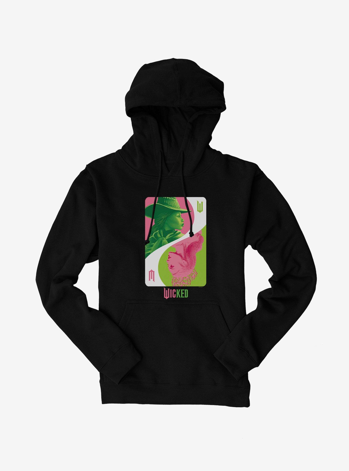 Wicked Playing Card Elphaba & Glinda Hoodie, , hi-res