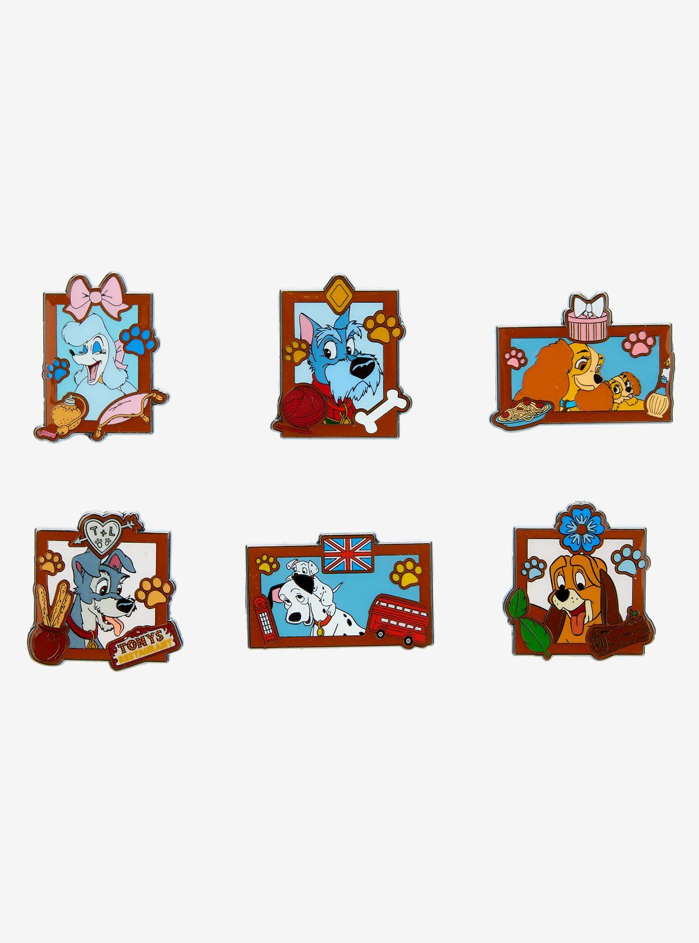 Loungefly Disney Dog Portrait Blind Box Enamel Pin, , hi-res