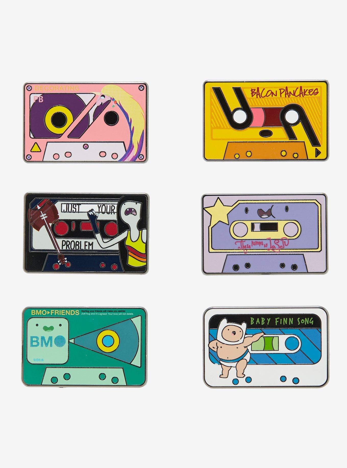 Adventure Time Character Cassette Blind Enamel Pin, , hi-res