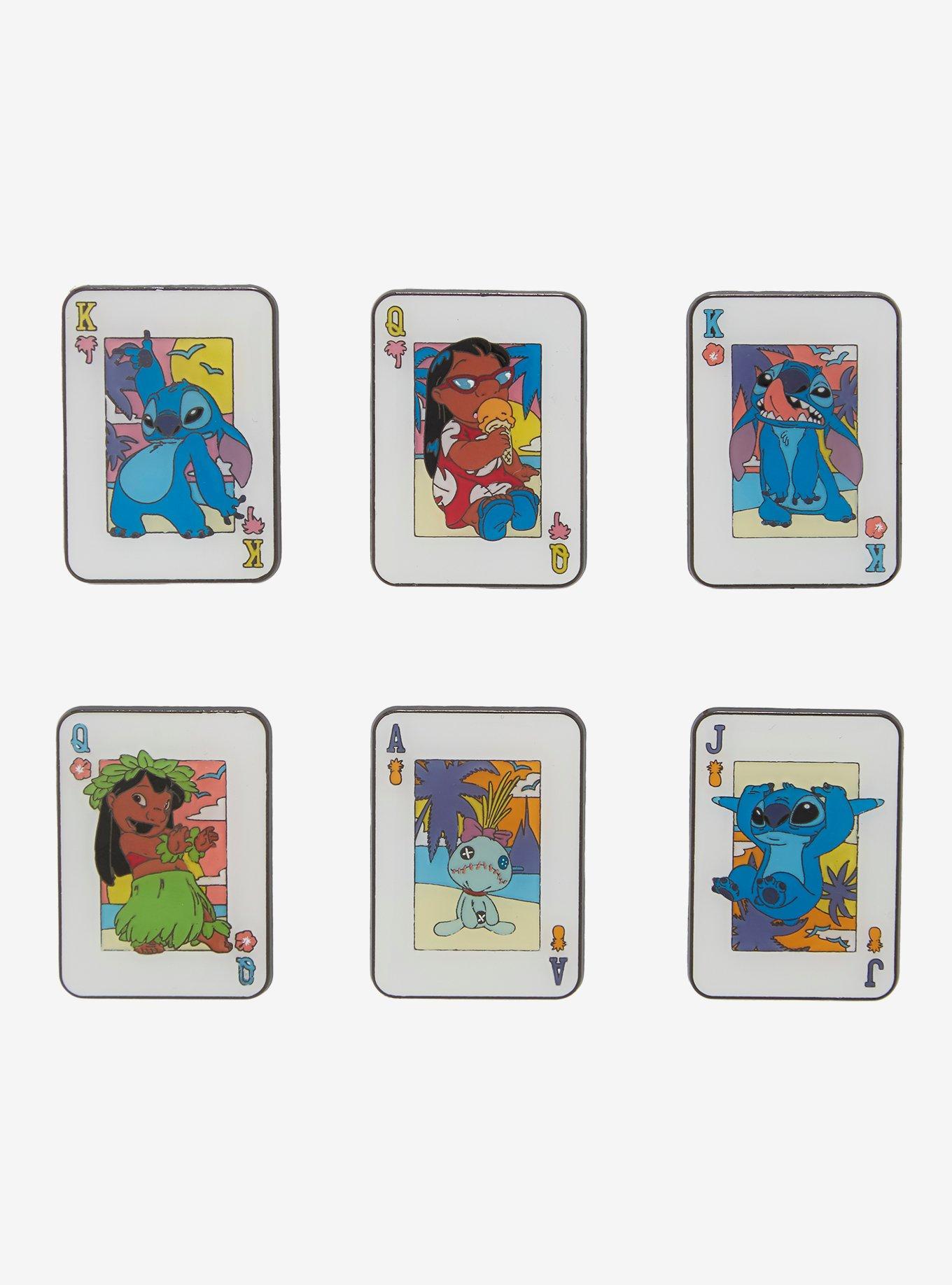 Loungefly Disney Lilo & Stitch Card Blind Box Enamel Pin, , hi-res