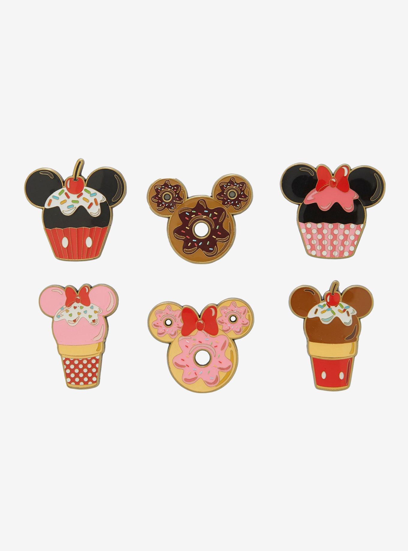 Loungefly Disney Mickey Mouse & Minnie Mouse Desserts Blind Box Enamel Pin, , hi-res