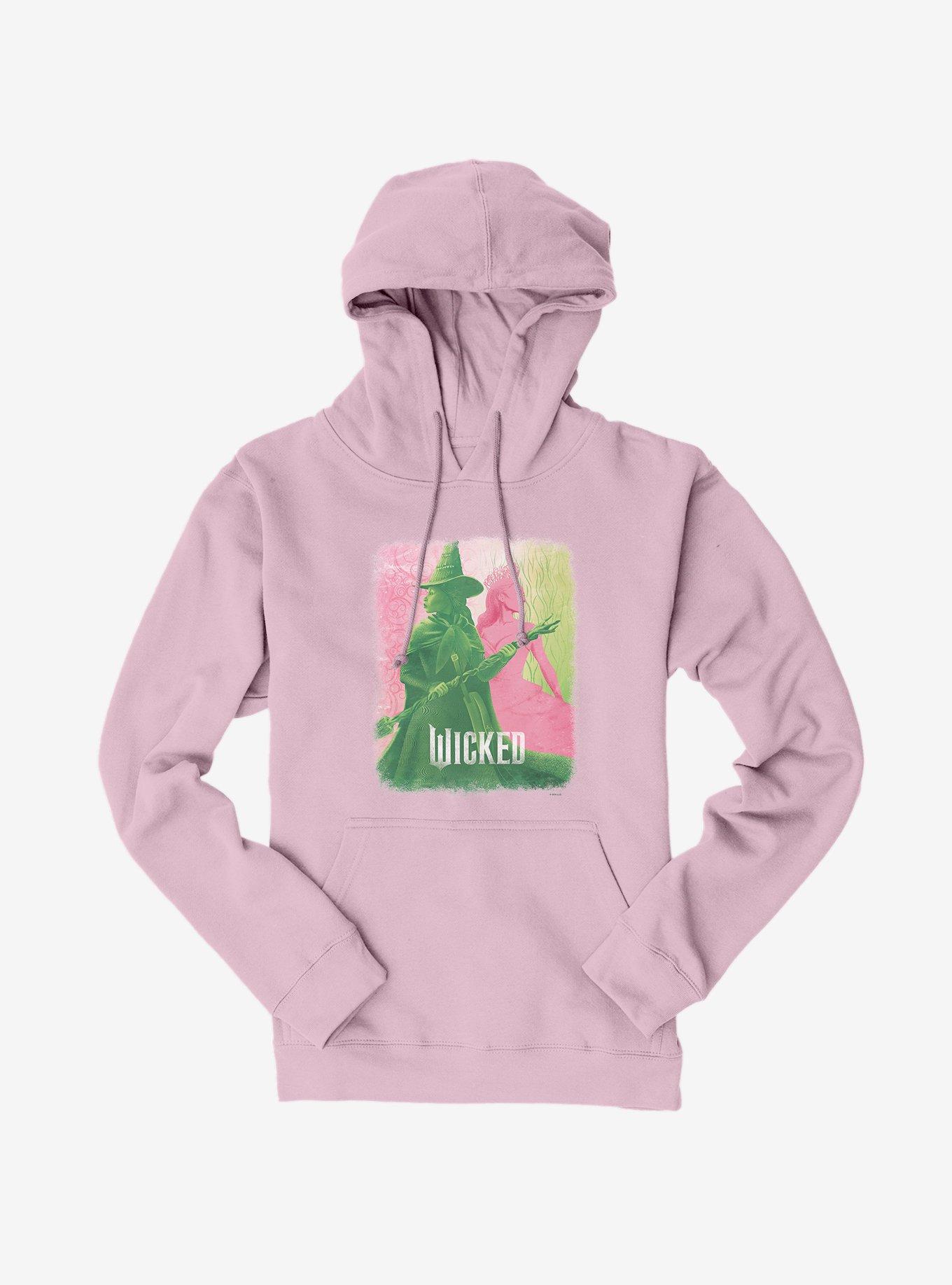 Wicked Elphaba & Glinda Hoodie, LIGHT PINK, hi-res