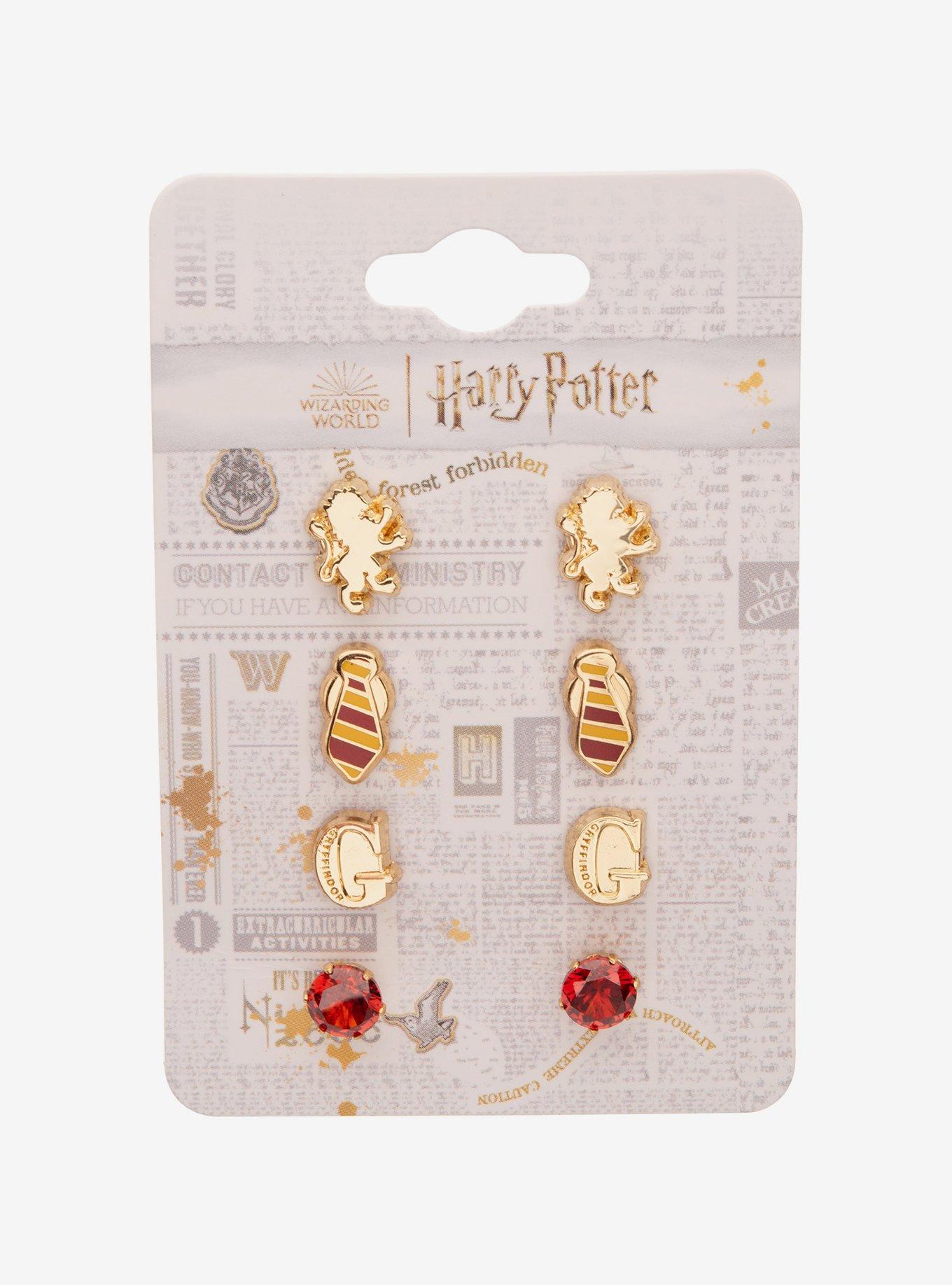 Harry Potter Gryffindor Icon Earring Set, , hi-res