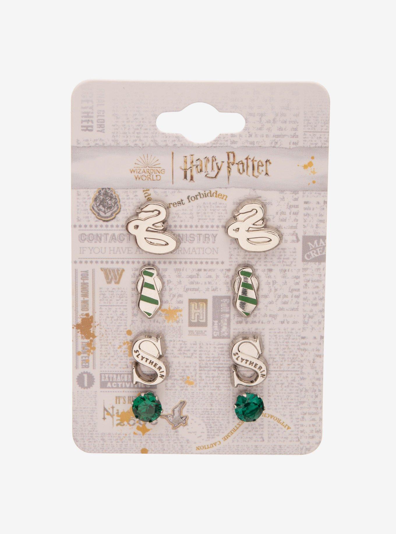 Harry Potter Slytherin Icon Earring Set, , hi-res