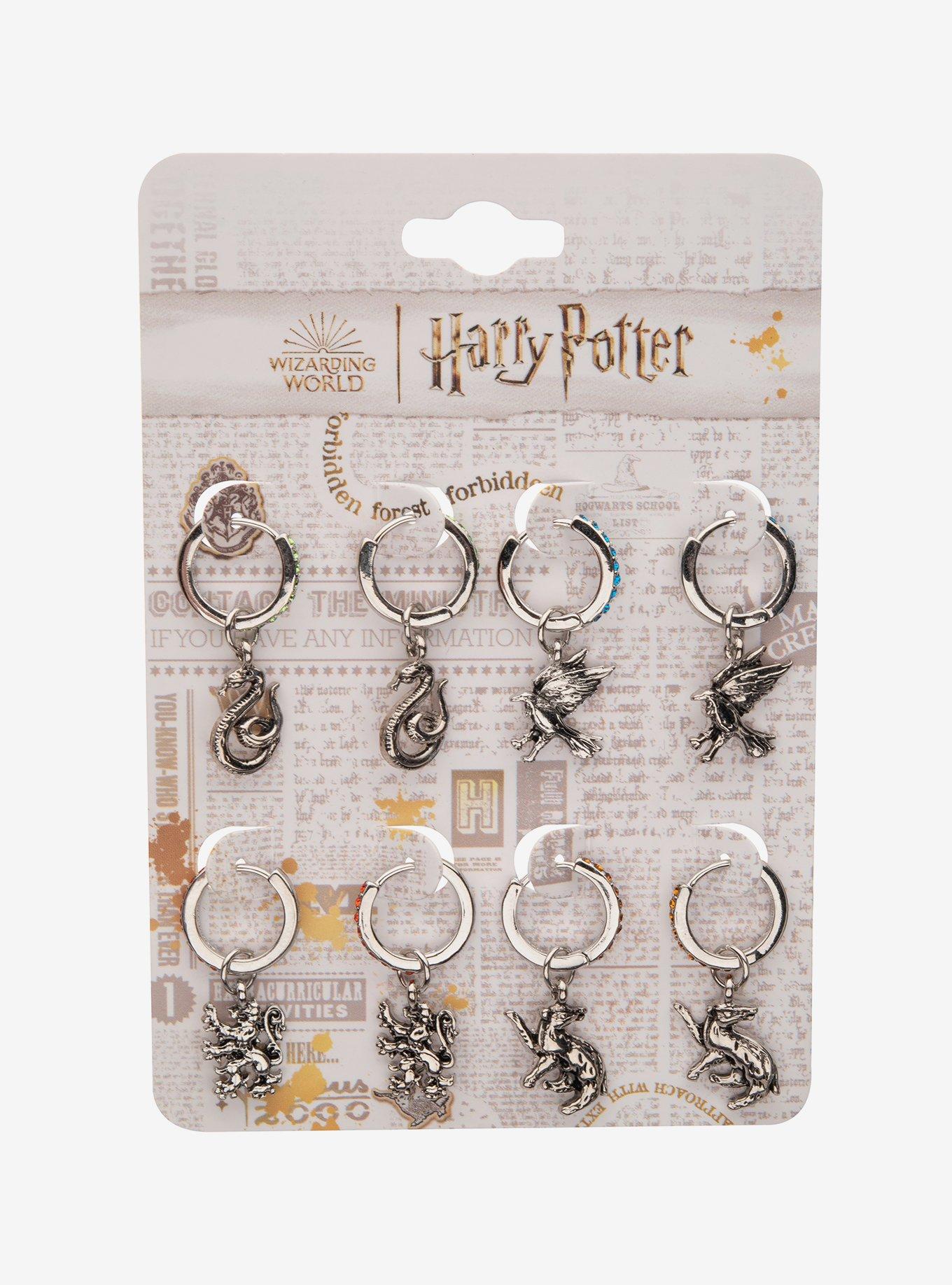 Harry Potter Hogwarts House Hoop Earring Set, , hi-res