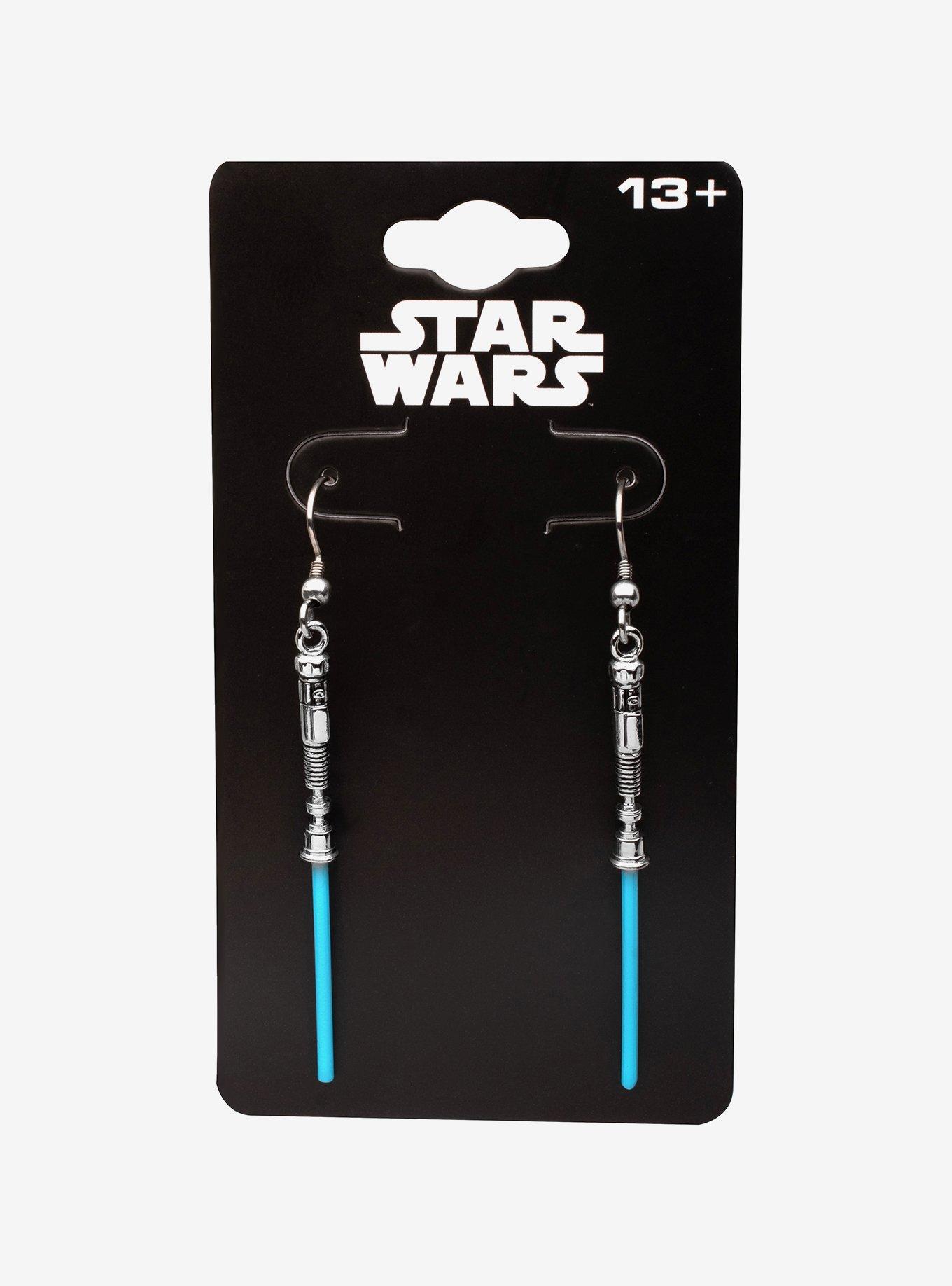 Star Wars Obi-Wan Kenobi Lightsaber Drop Earrings, , hi-res