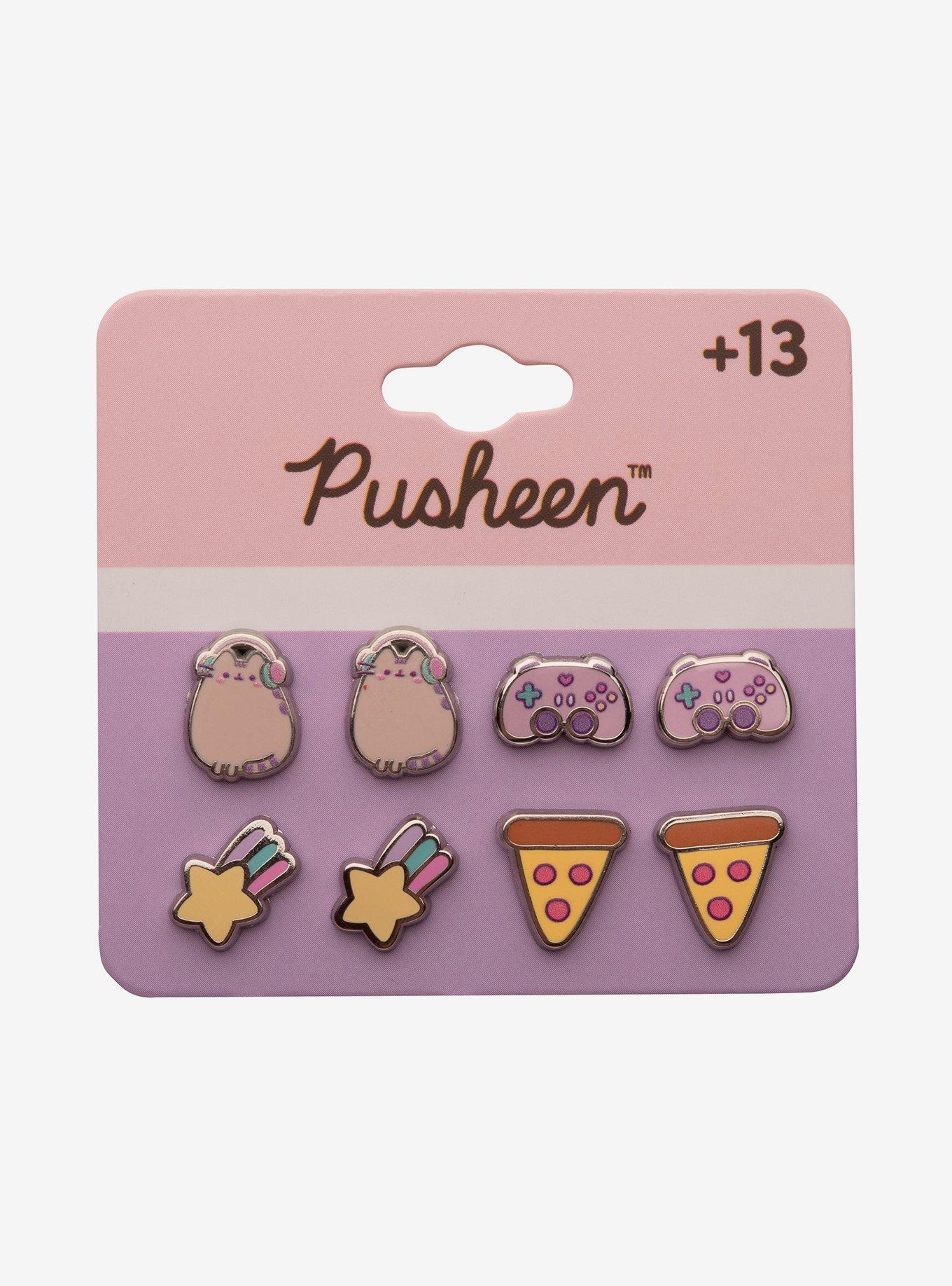 Pusheen Gamer Stud Earring Set, , hi-res