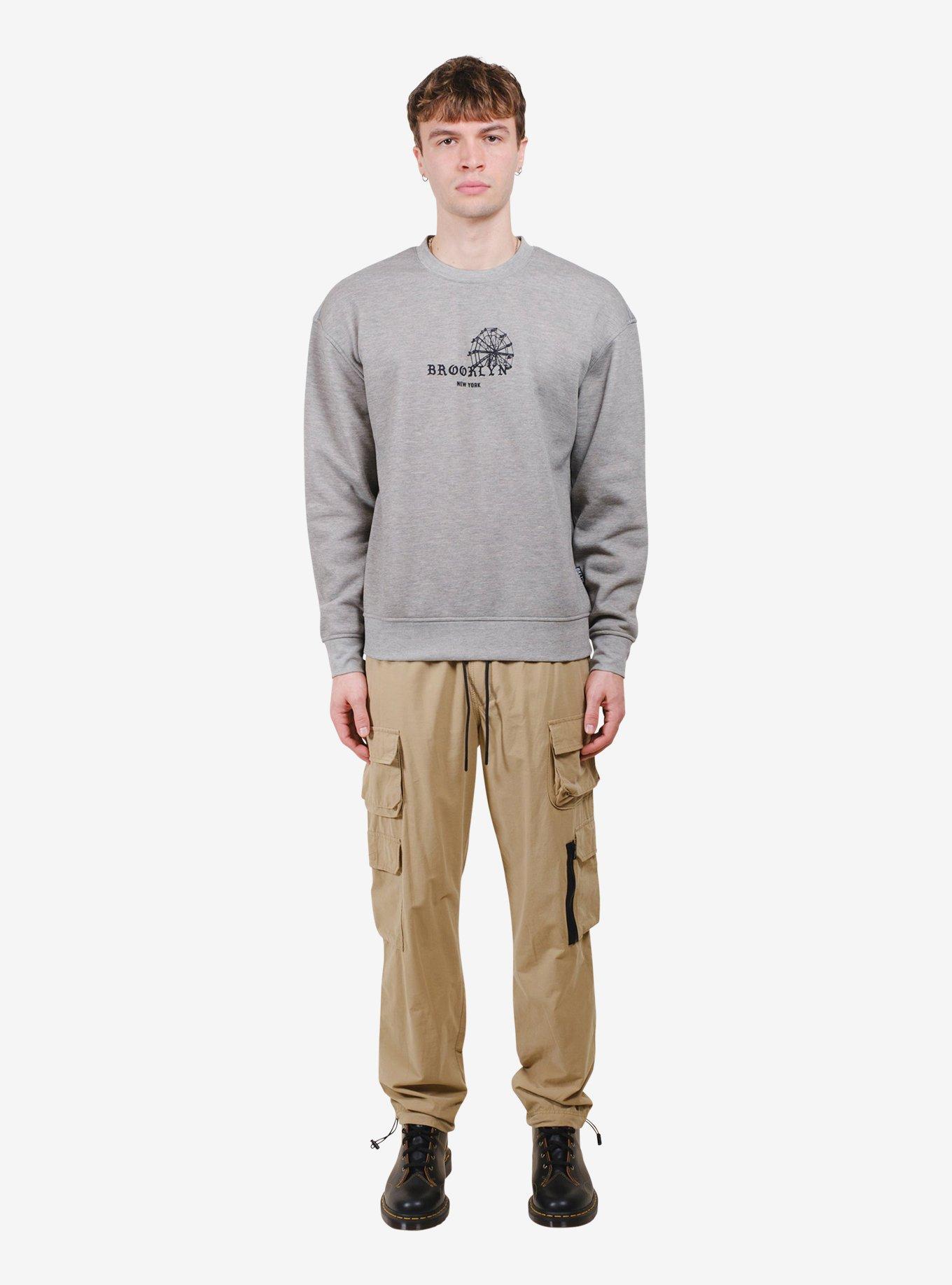 Khaki Stretch Twill Utility Pant, , hi-res