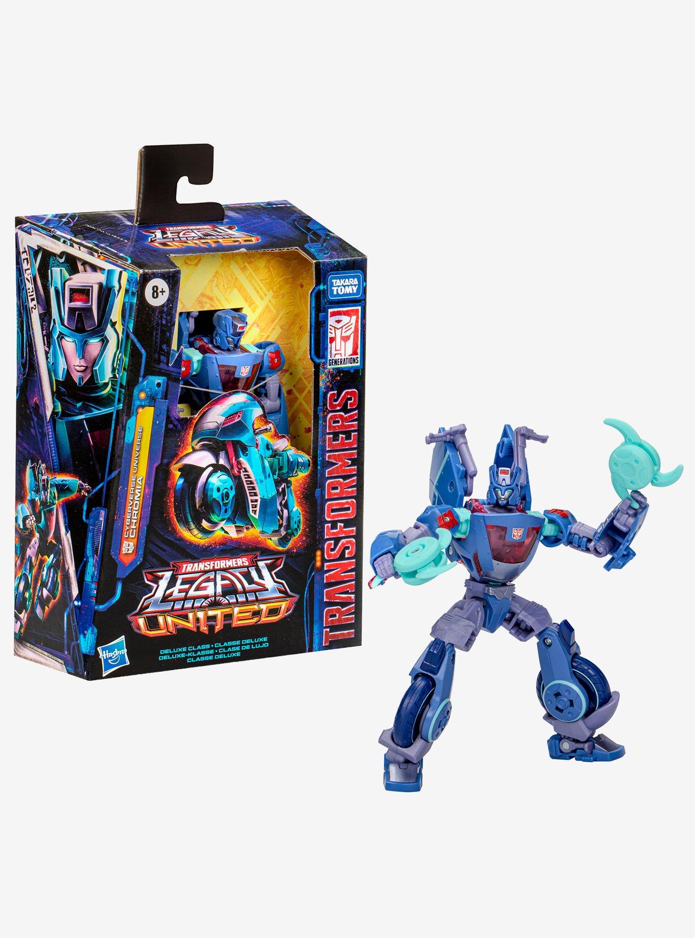 Transformers Legacy United Deluxe Class Cyberverse Universe Chromia Action Figure, , hi-res