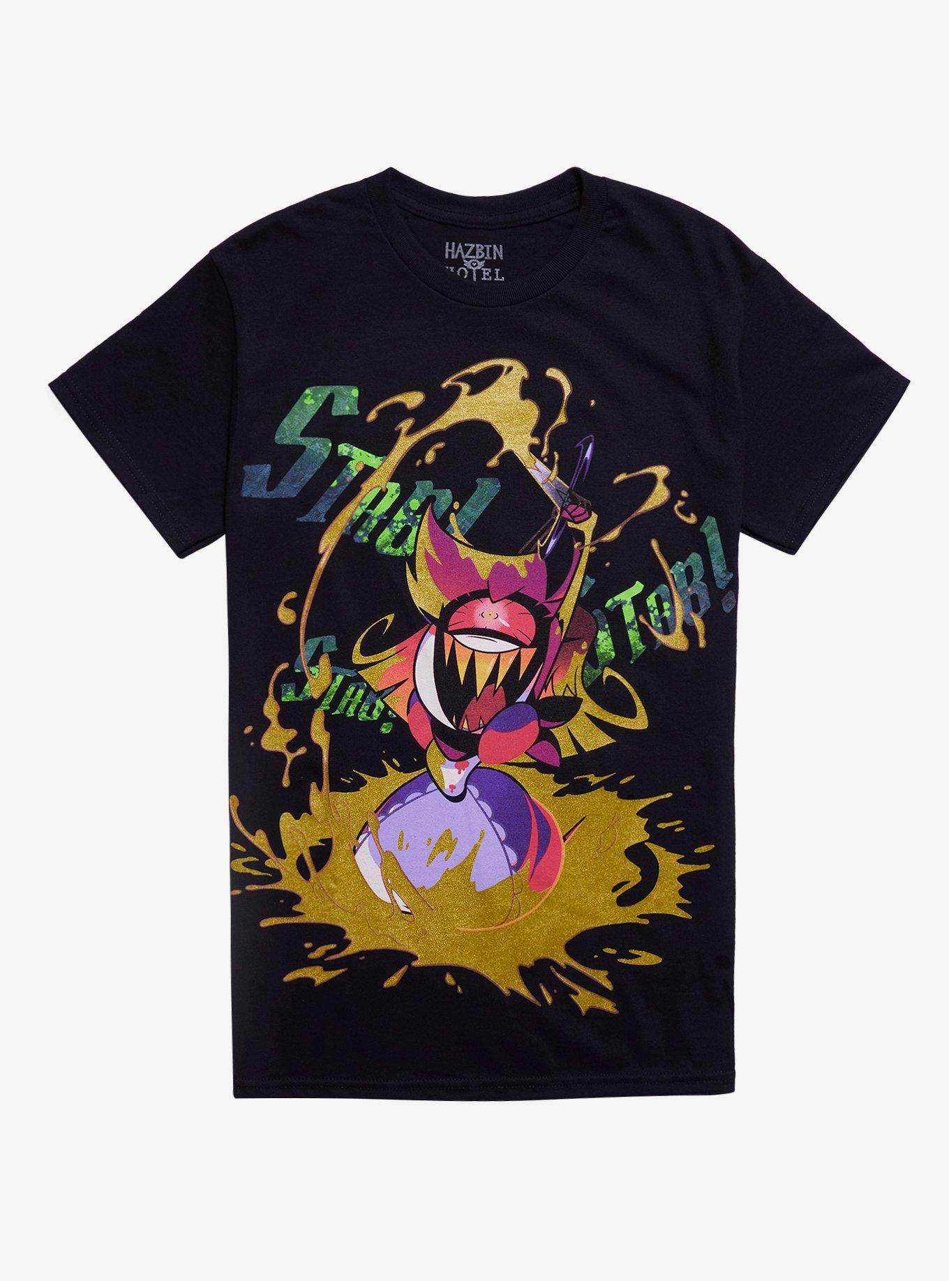 Hazbin Hotel Niffty Gold Glitter T-Shirt, , hi-res