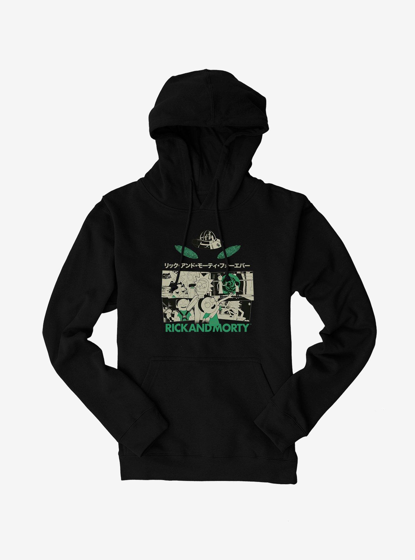 Rick And Morty Portal Panels Hoodie, , hi-res