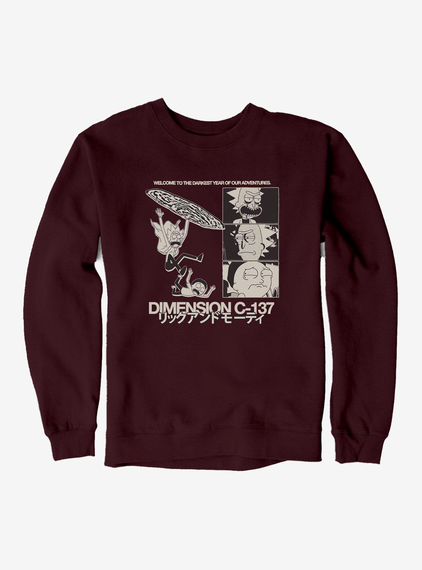 Rick And Morty Welcom To The Darkest Year Of Our Adventures Sweatshirt