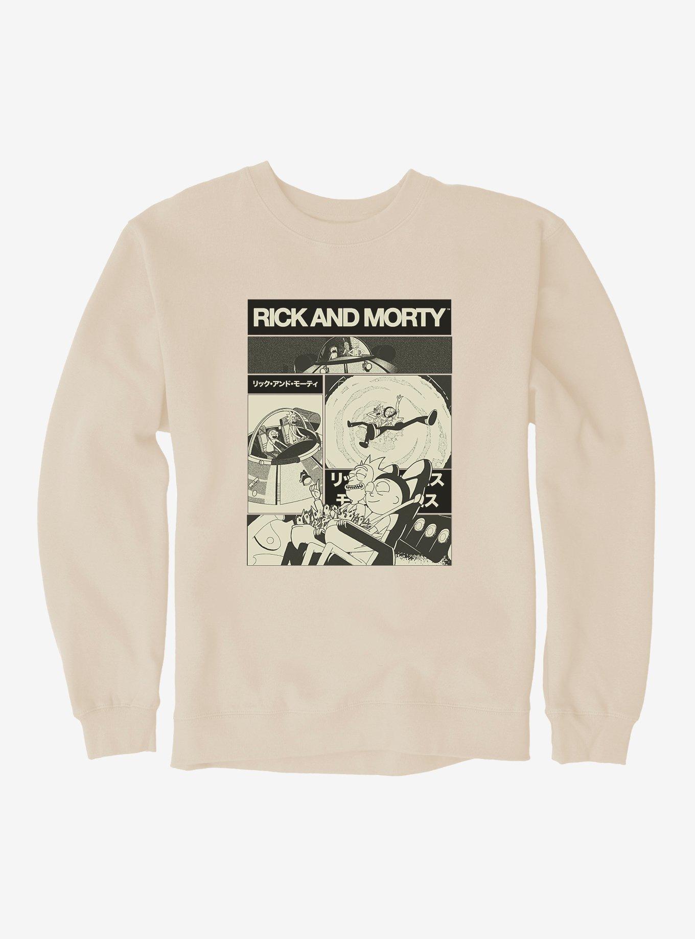 Rick And Morty Adventures Sweatshirt, SAND, hi-res