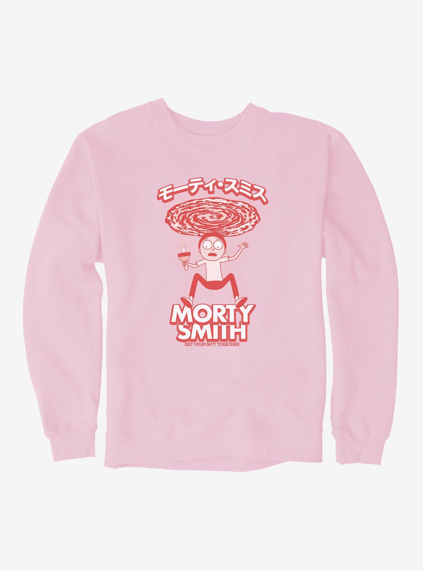 Rick And Morty Get Your Shit Together Sweatshirt, LIGHT PINK, hi-res
