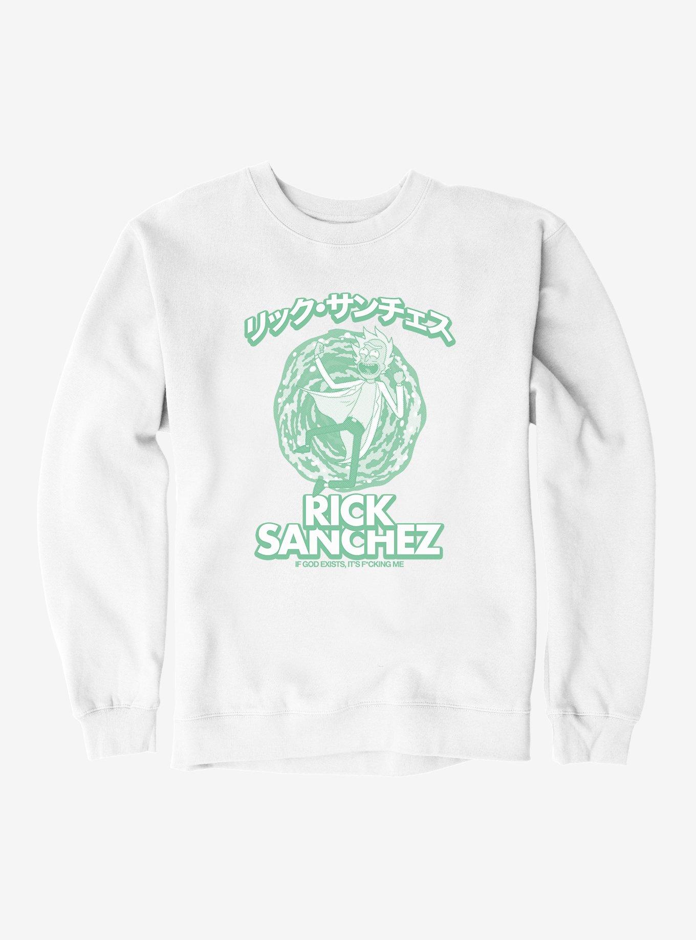 Rick And Morty If God Exists, It's F*cking Me Sweatshirt, , hi-res