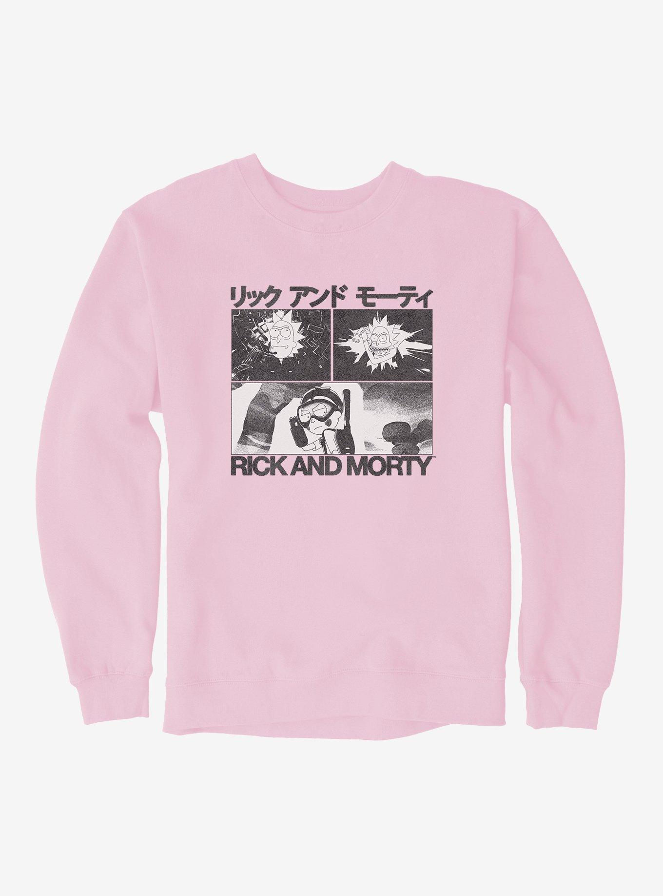 Rick And Morty Mortyplicity Sweatshirt, LIGHT PINK, hi-res