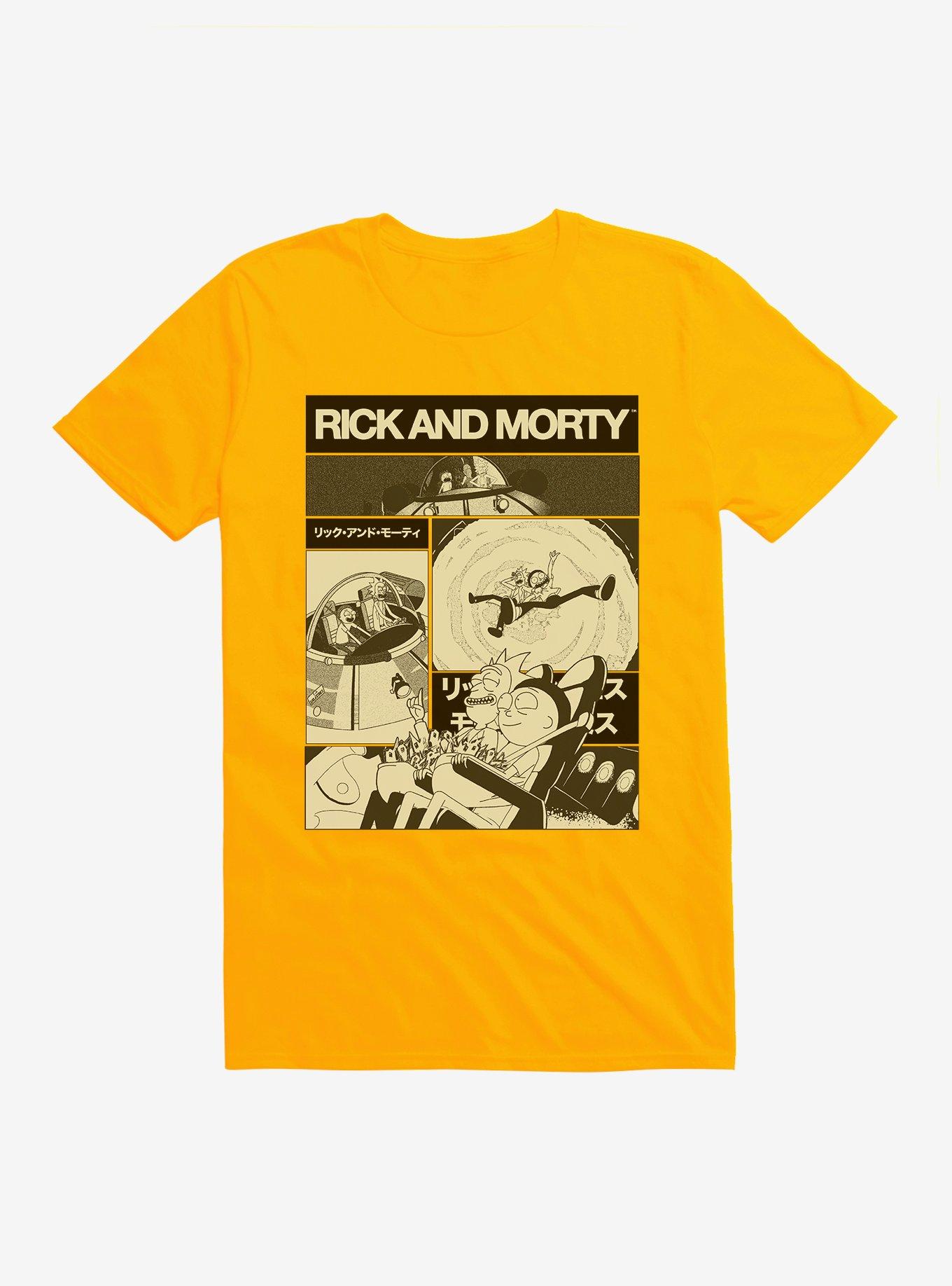 Rick And Morty Adventures T-Shirt, GOLD, hi-res