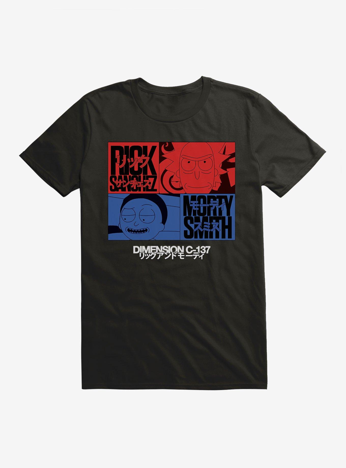 T-shirt Exclusif Loot Crate Rick & Morty Dimension C-137 - Taille L - Gris - Neuf Avec étiquette