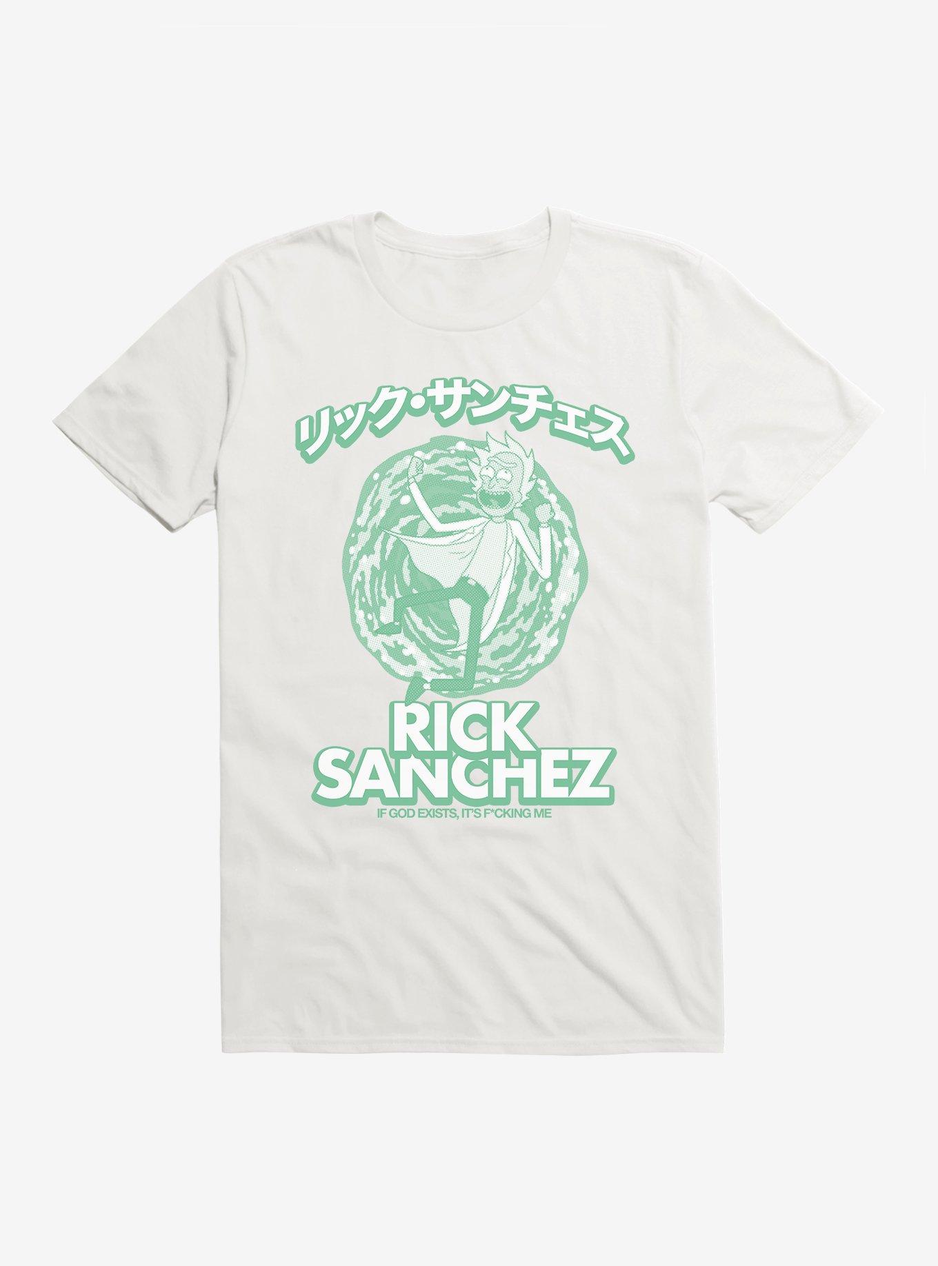 Rick And Morty If God Exists, It's F*cking Me T-Shirt, WHITE, hi-res