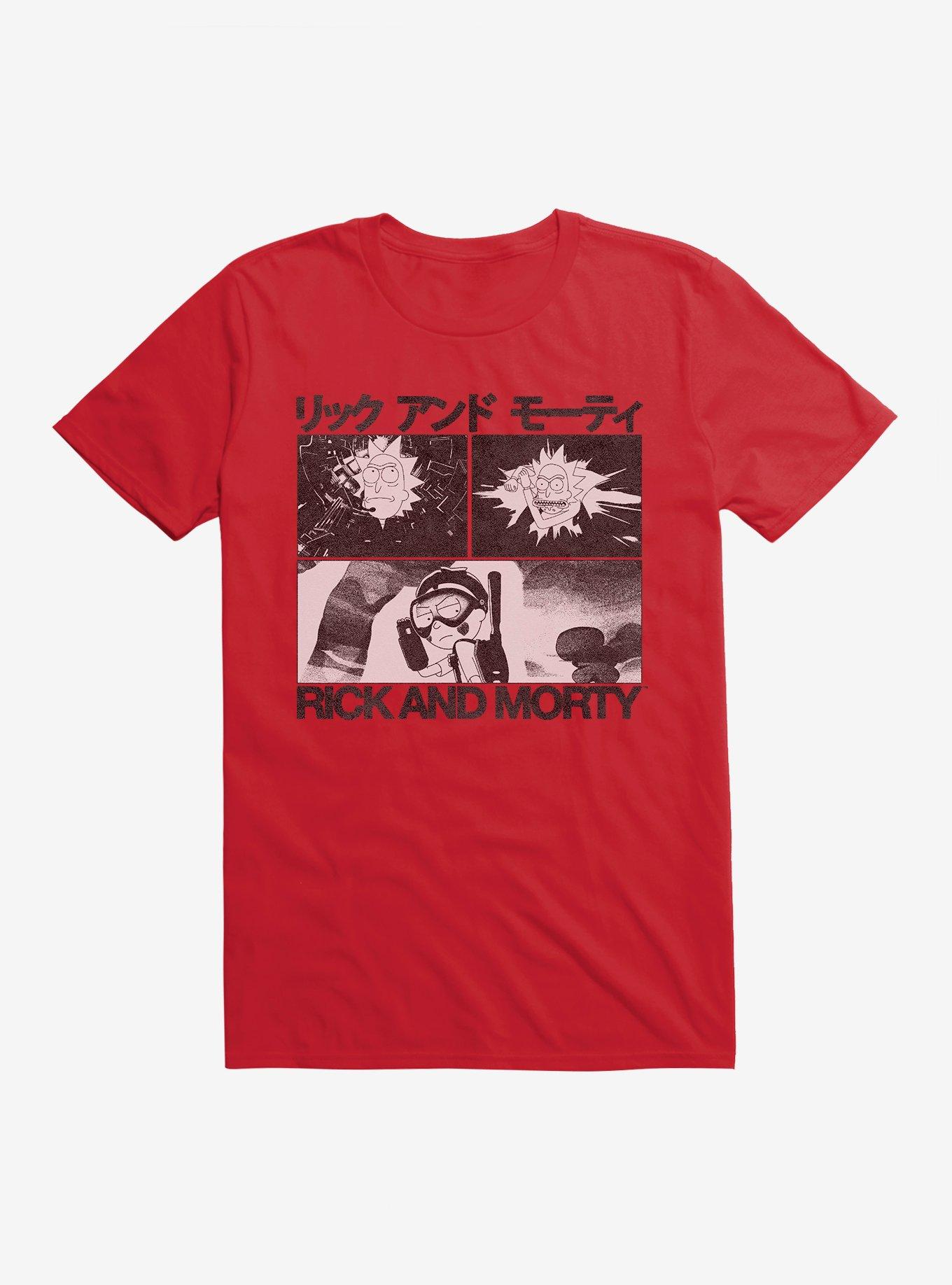 Rick And Morty Mortyplicity T-Shirt, RED, hi-res