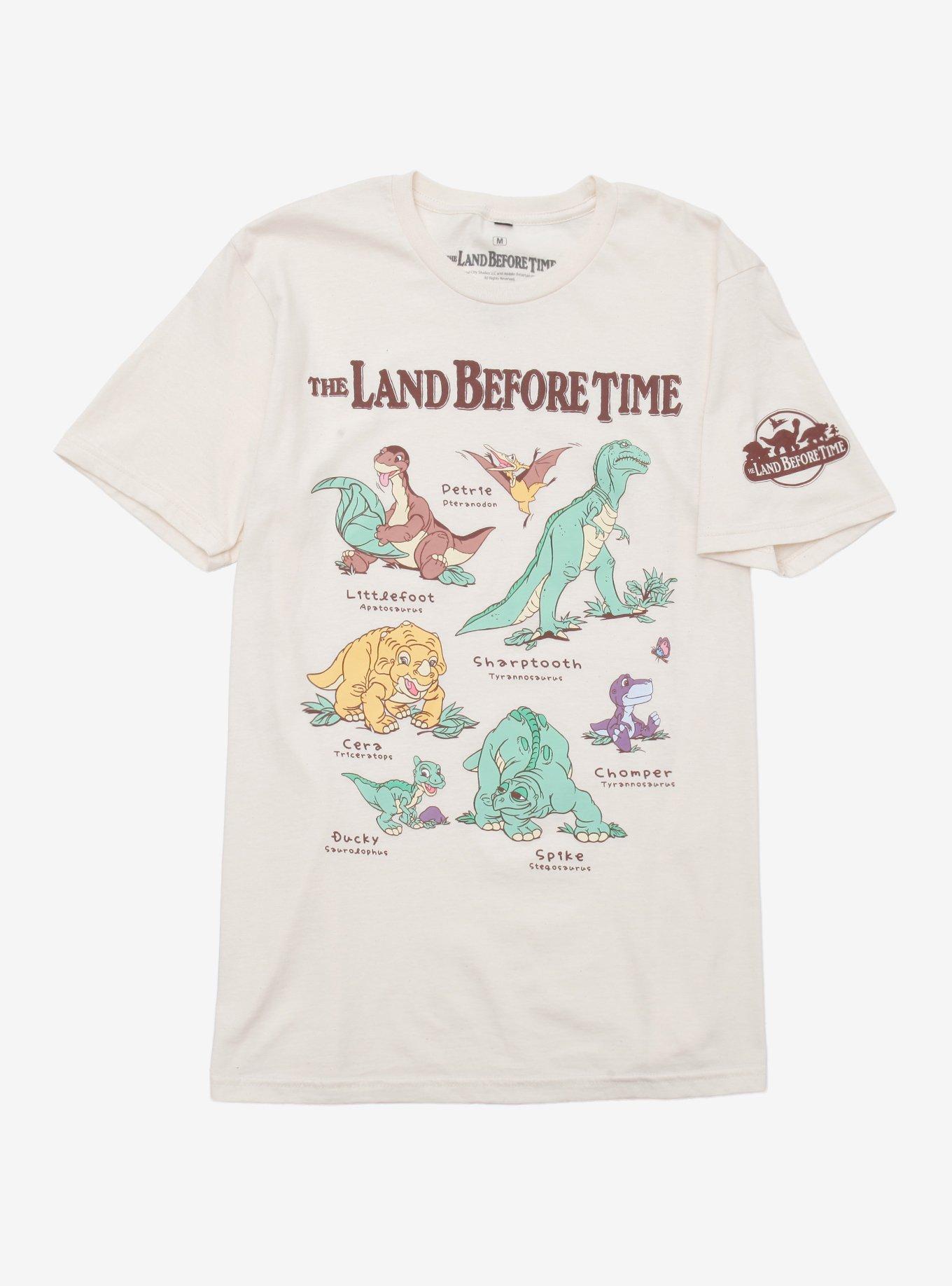 The Land Before Time Characters Chart Relaxed Fit Girls T-Shirt, , hi-res