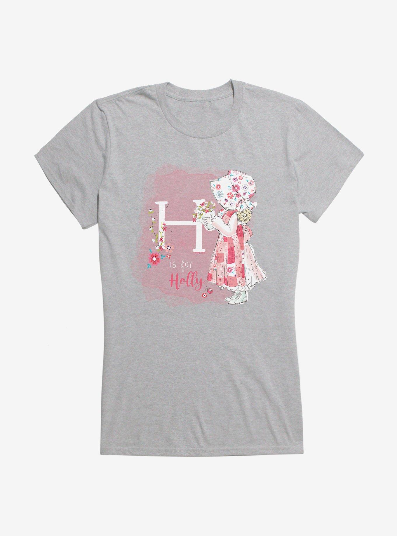 Holly Hobbie H Is For Holly Girls T-Shirt, SPORT GRAY, hi-res