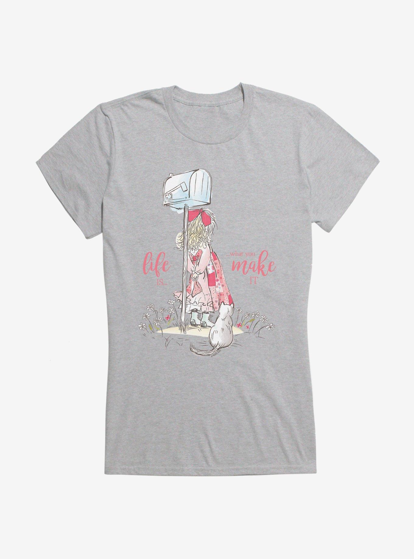 Holly Hobbie Life Is What You Make It Girls T-Shirt, SPORT GRAY, hi-res