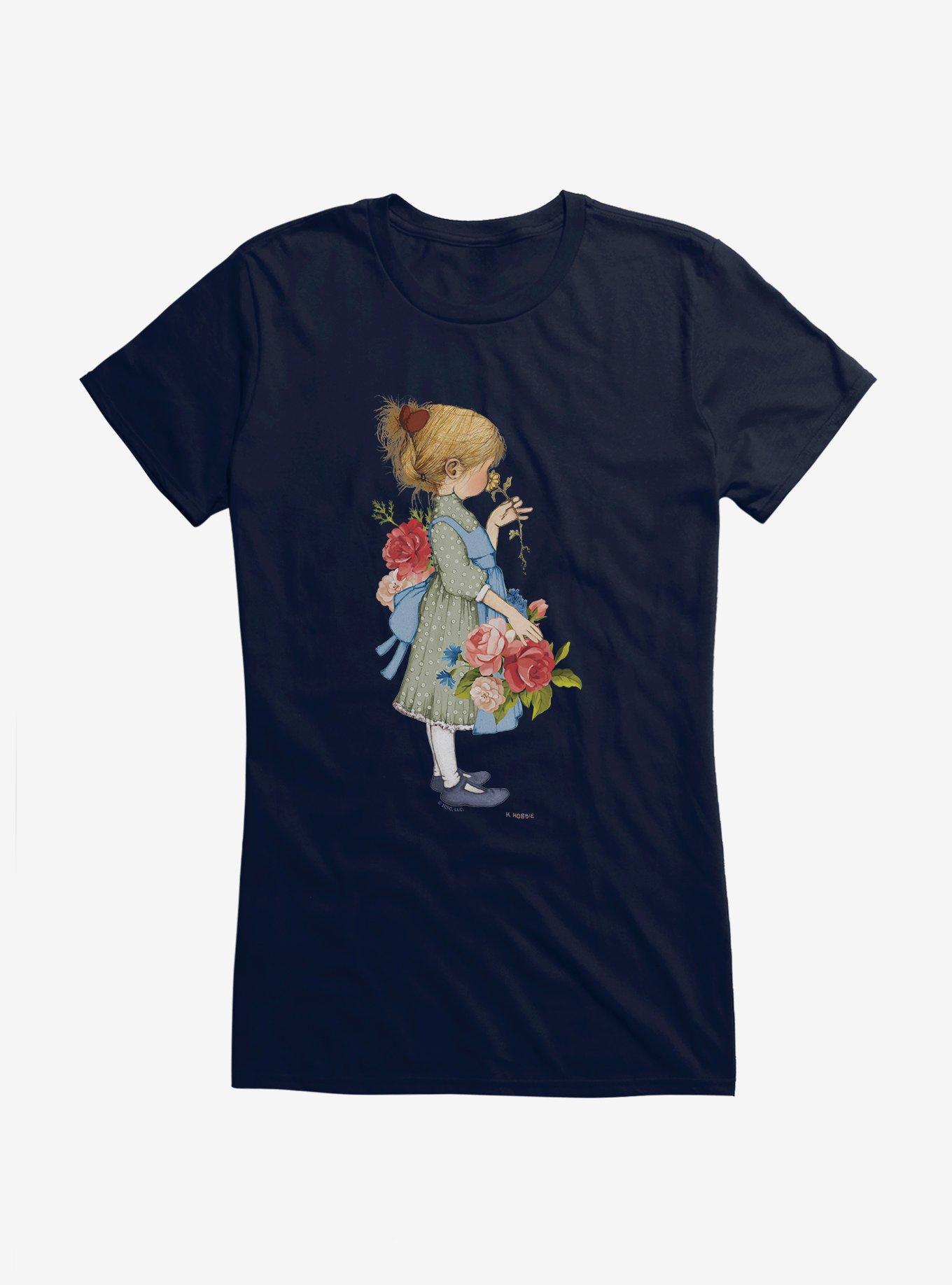 Holly Hobbie Smell The Flowers Girls T-Shirt, , hi-res