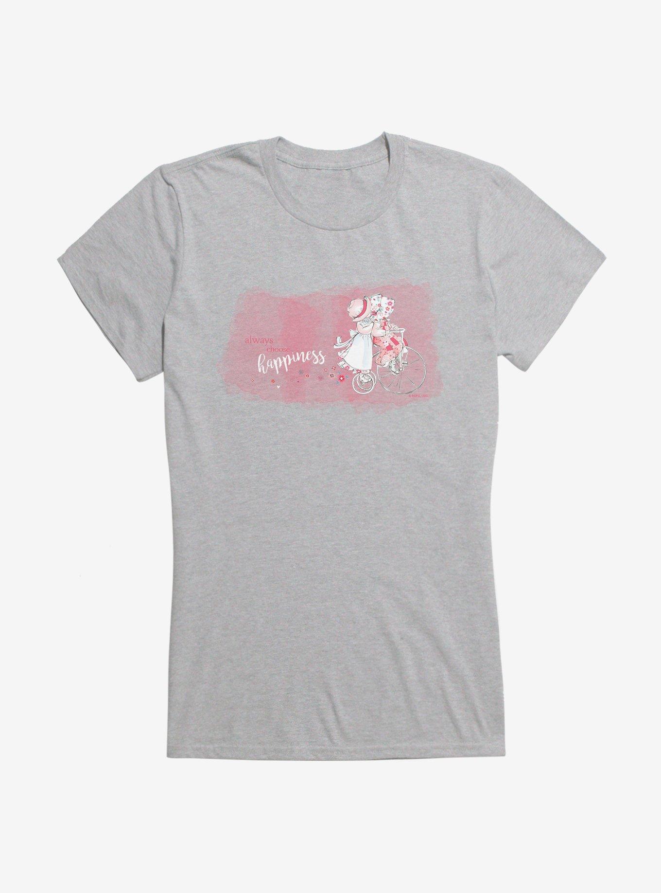 Holly Hobbie Always Choose Happiness Girls T-Shirt, SPORT GRAY, hi-res