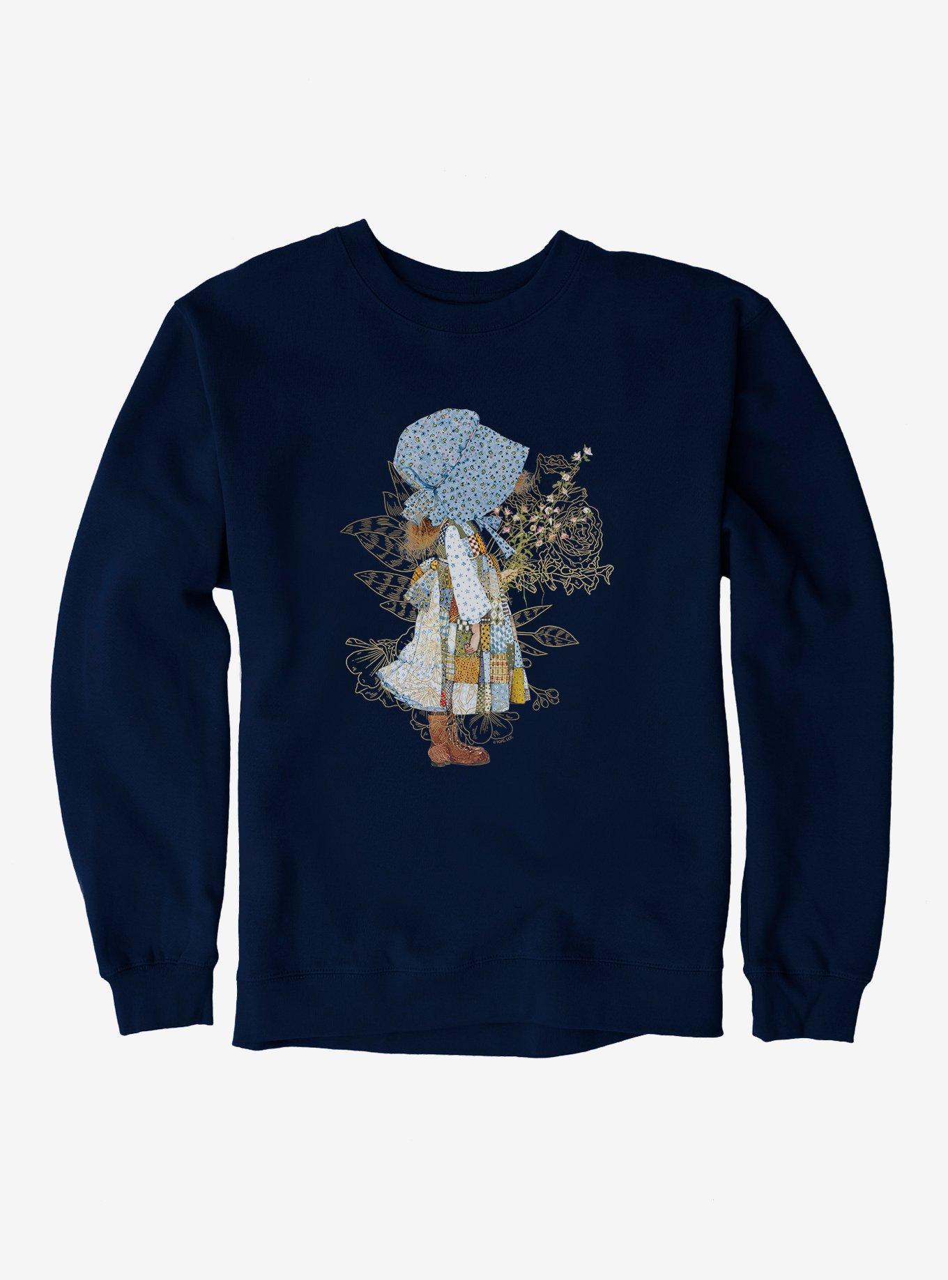 Holly Hobbie Bonnet Silhouette Sweatshirt, NAVY, hi-res