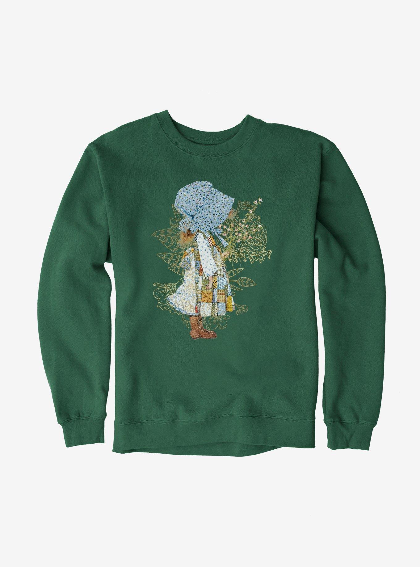 Holly Hobbie Bonnet Silhouette Sweatshirt, FOREST GREEN, hi-res