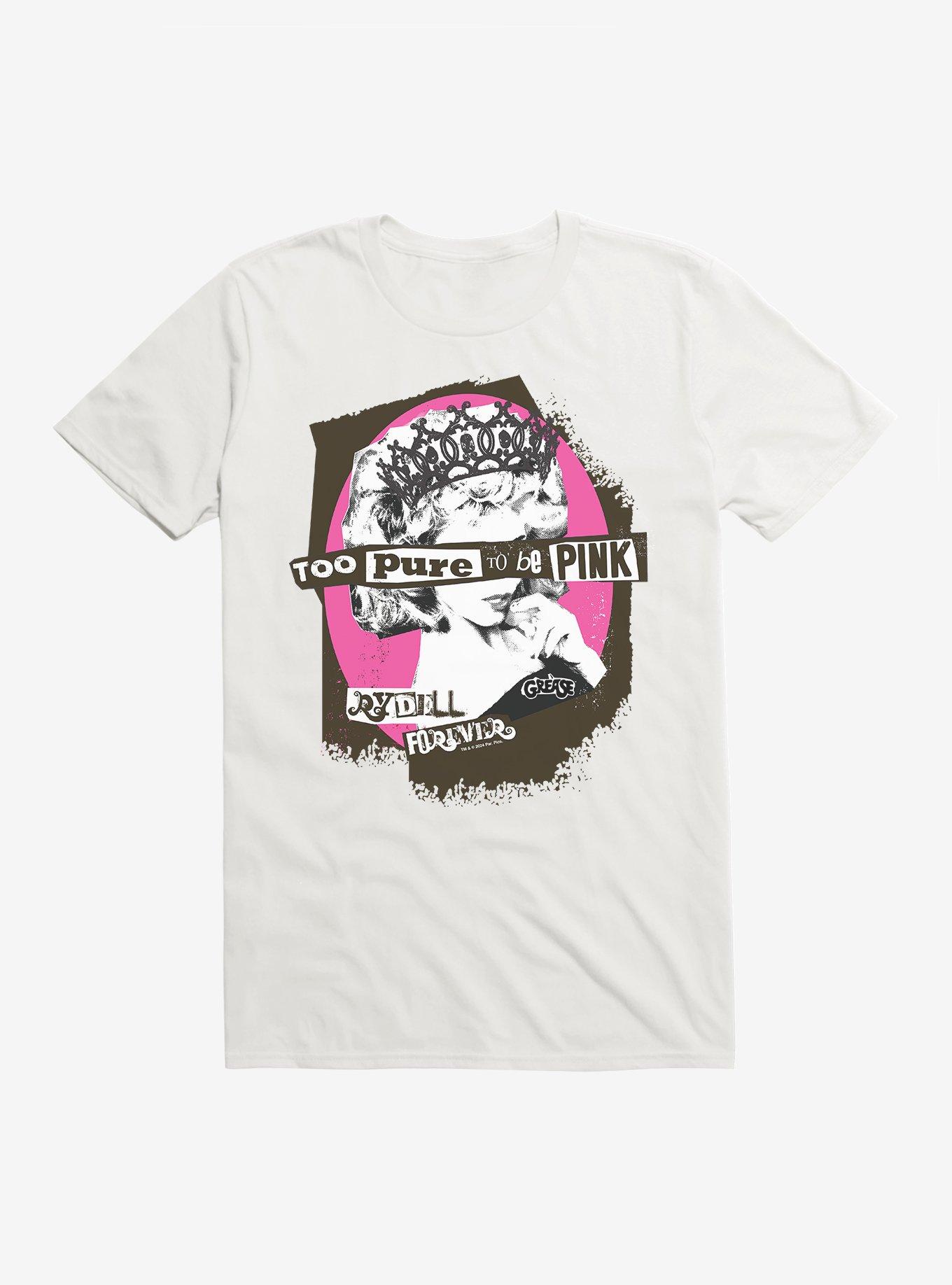 Grease Too Pure To Be Pink T-Shirt, WHITE, hi-res
