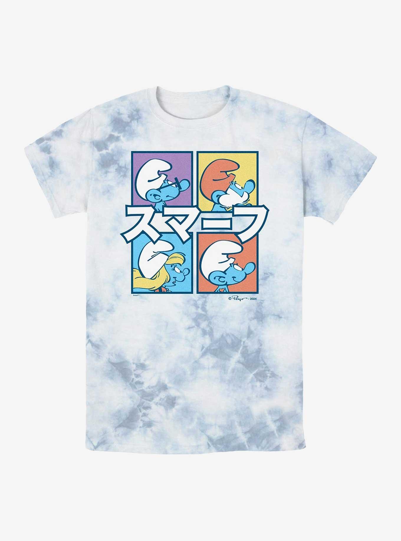The Smurfs Smurfs Box Up Tie-Dye T-Shirt, , hi-res