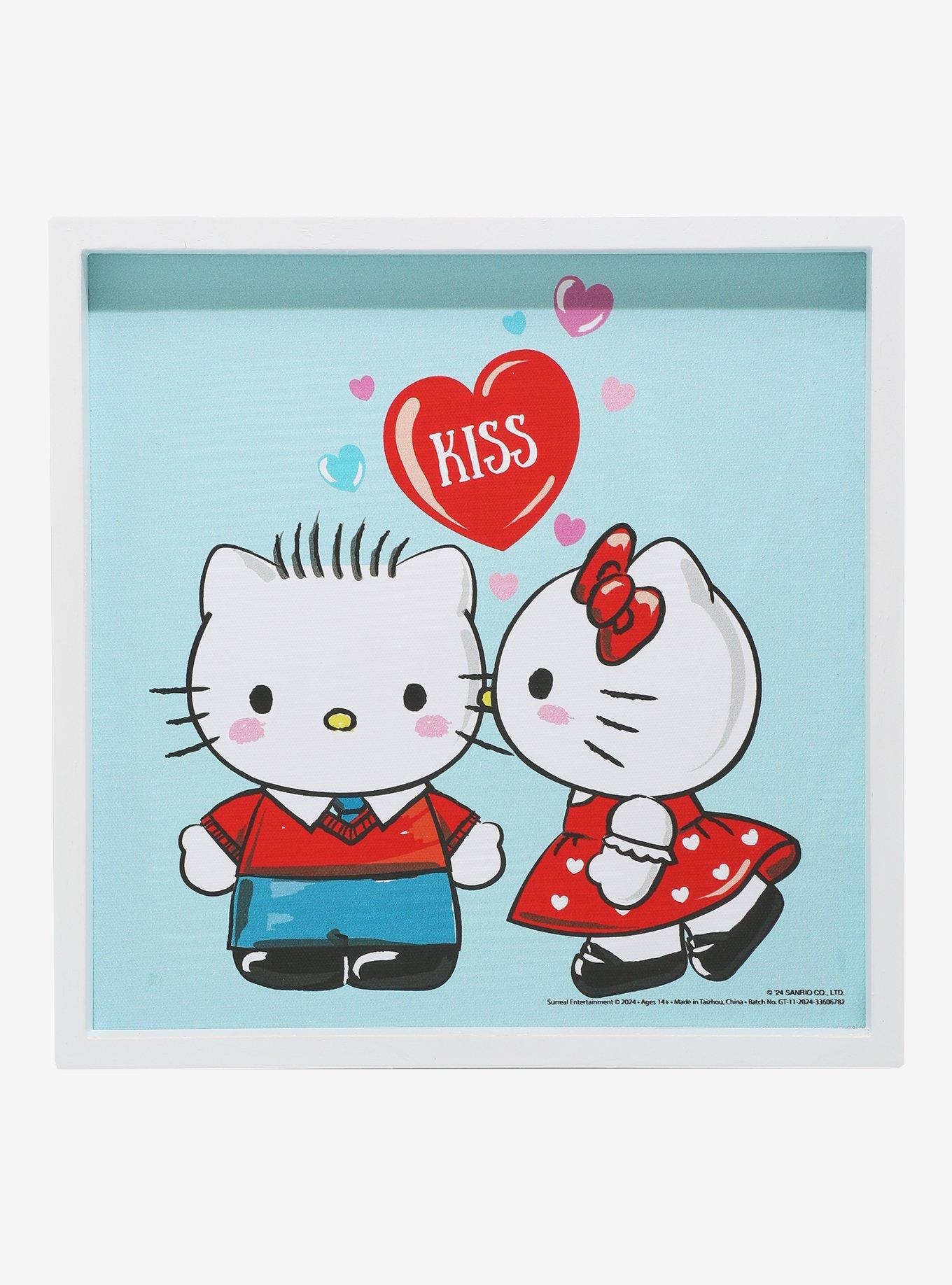 Hello Kitty & Dear Daniel Kiss Framed Wall Art, , hi-res