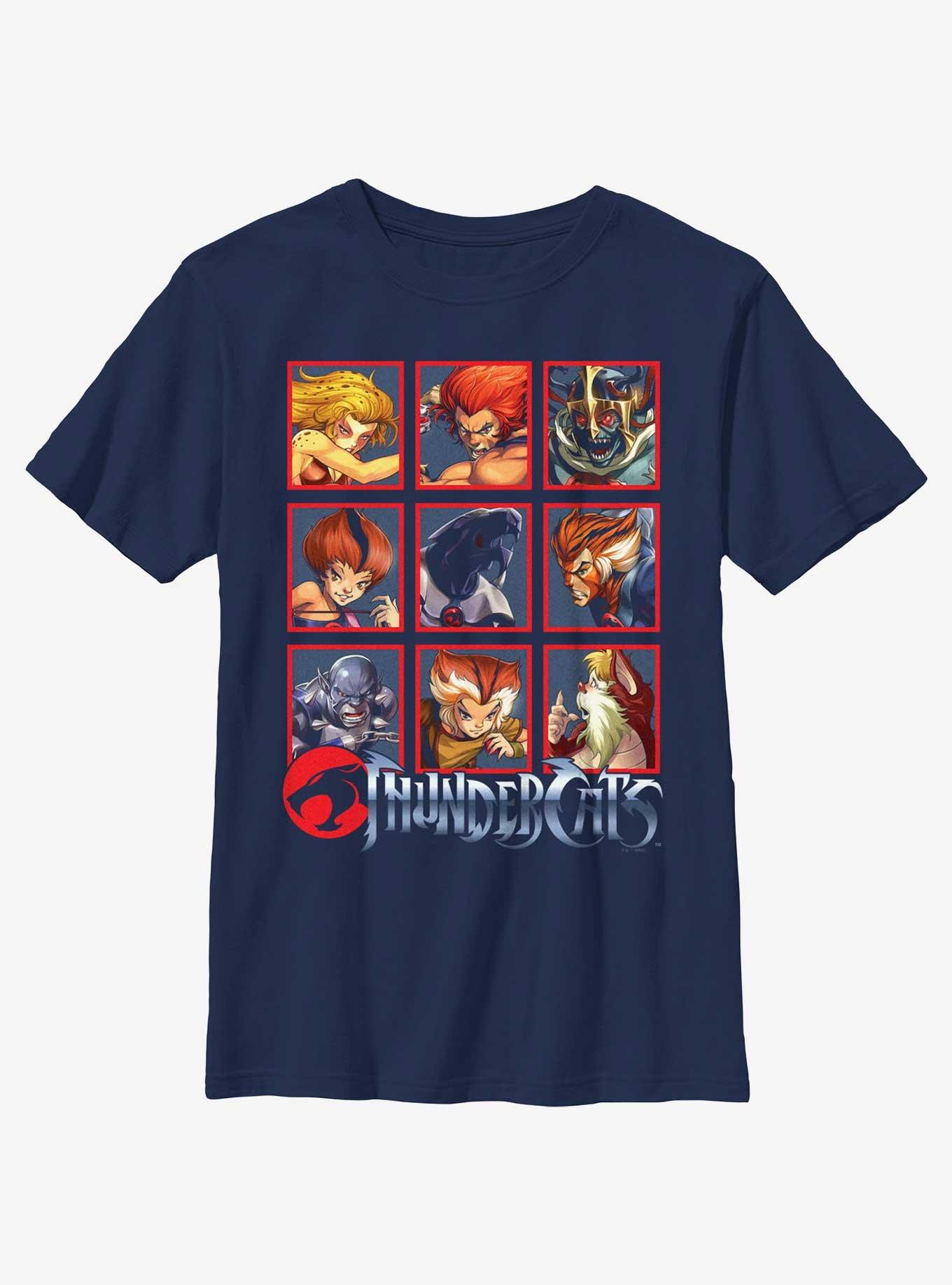 Thundercats Panel Bunch Youth T-Shirt, NAVY, hi-res