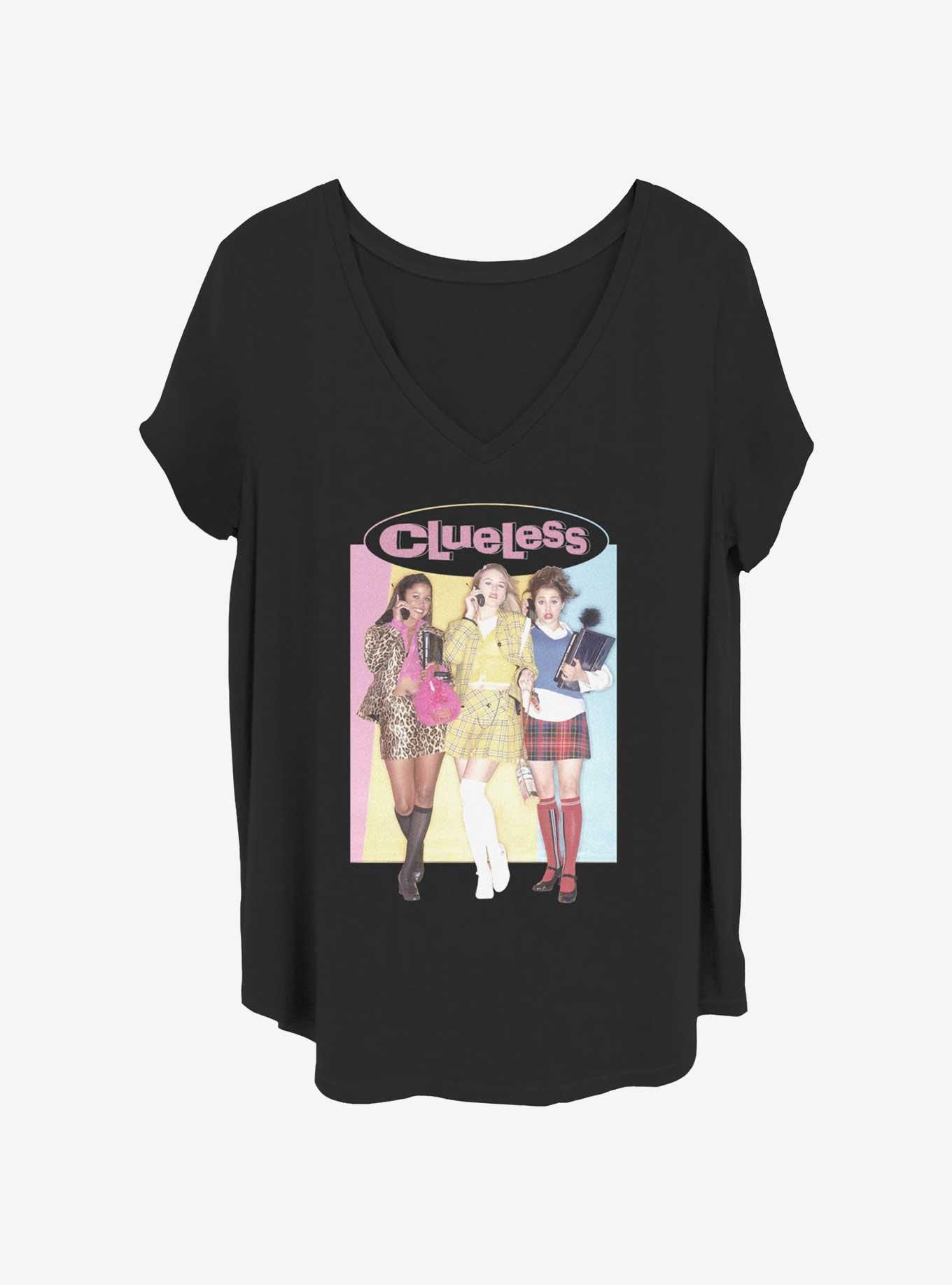 Clueless Group Womens T-Shirt Plus Size, BLACK, hi-res