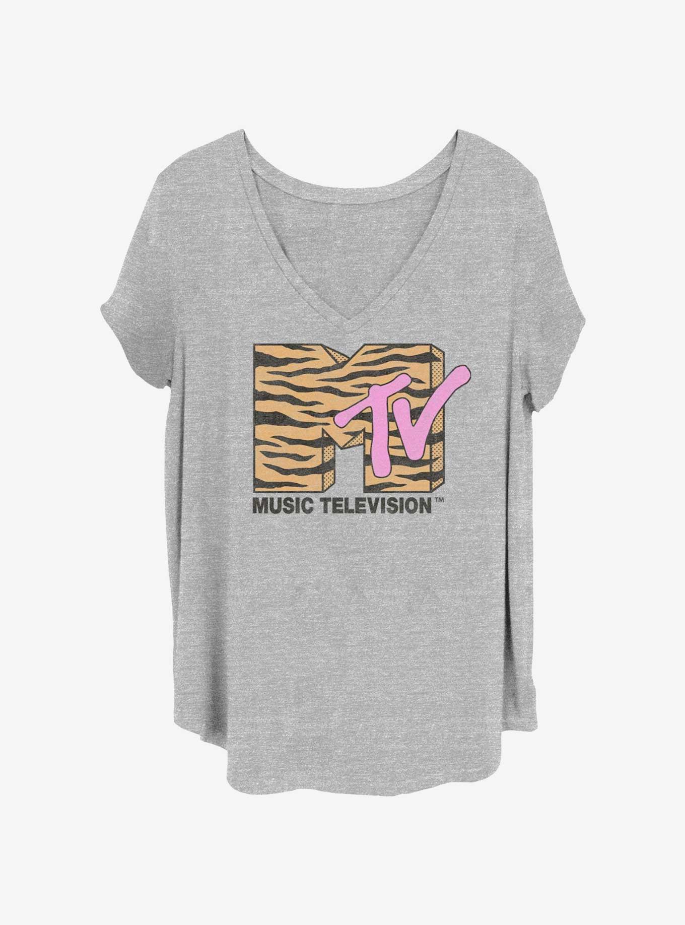 MTV Tiger Logo Womens T-Shirt Plus Size, , hi-res