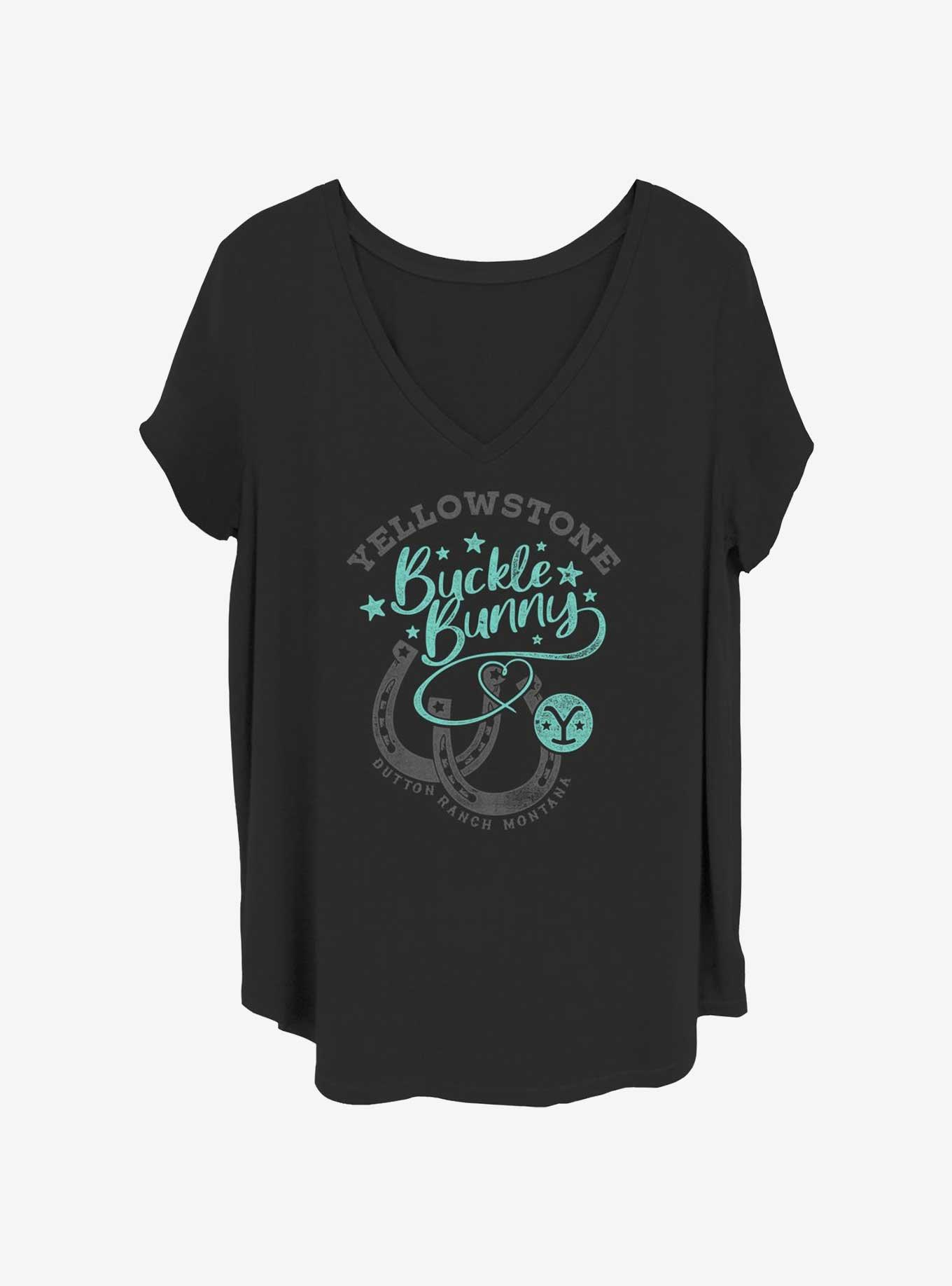 Yellowstone Buckle Bunnies Womens T-Shirt Plus Size